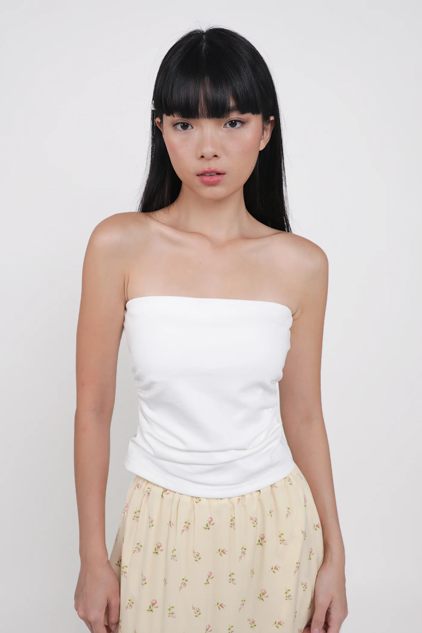 Rica Ruched Padded Tube Top - Image 9