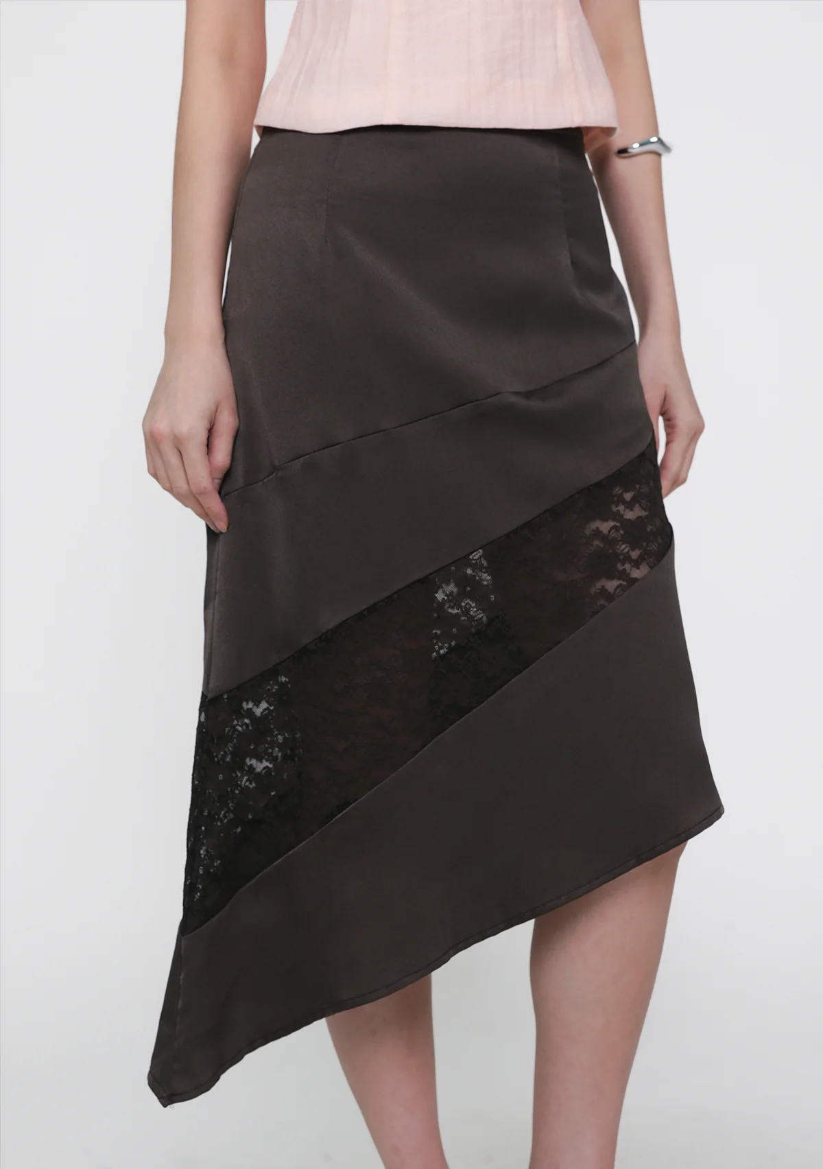 Risa Asymmetrical Lace Skirt - Image 2