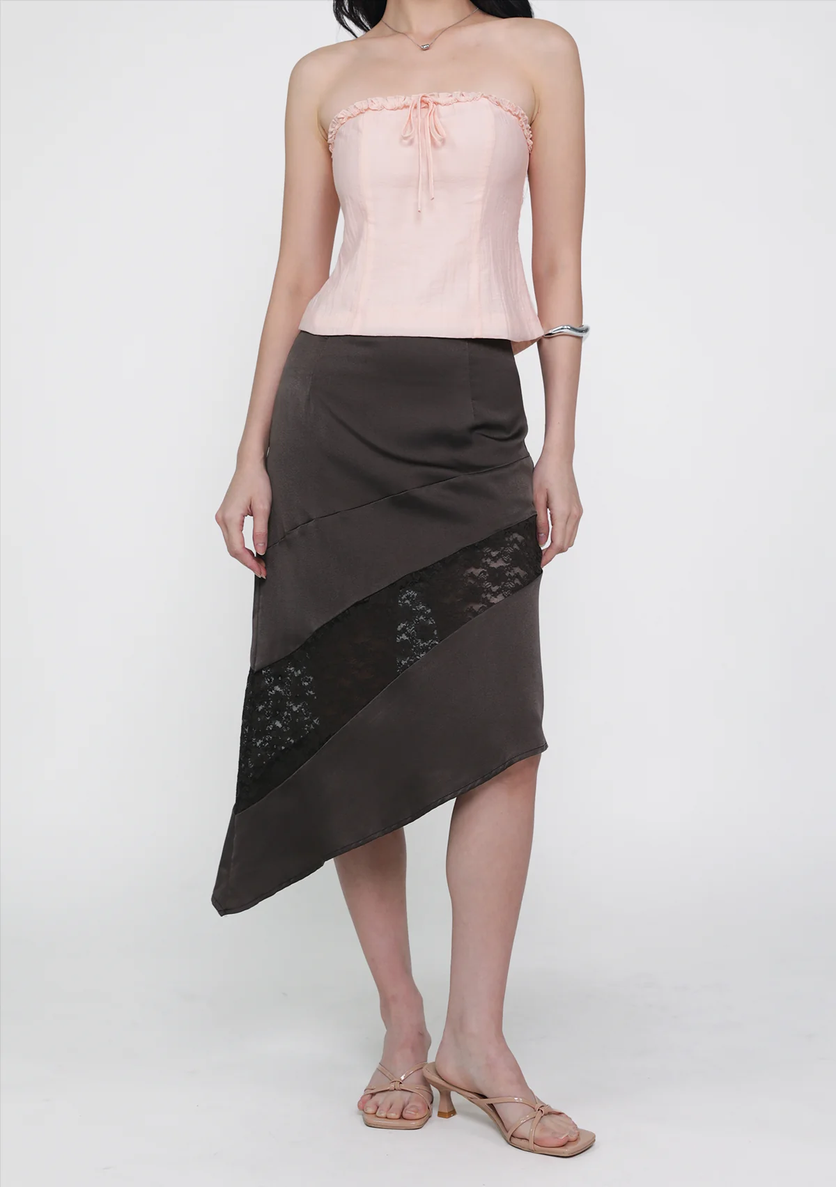 Risa Asymmetrical Lace Skirt - Image 3