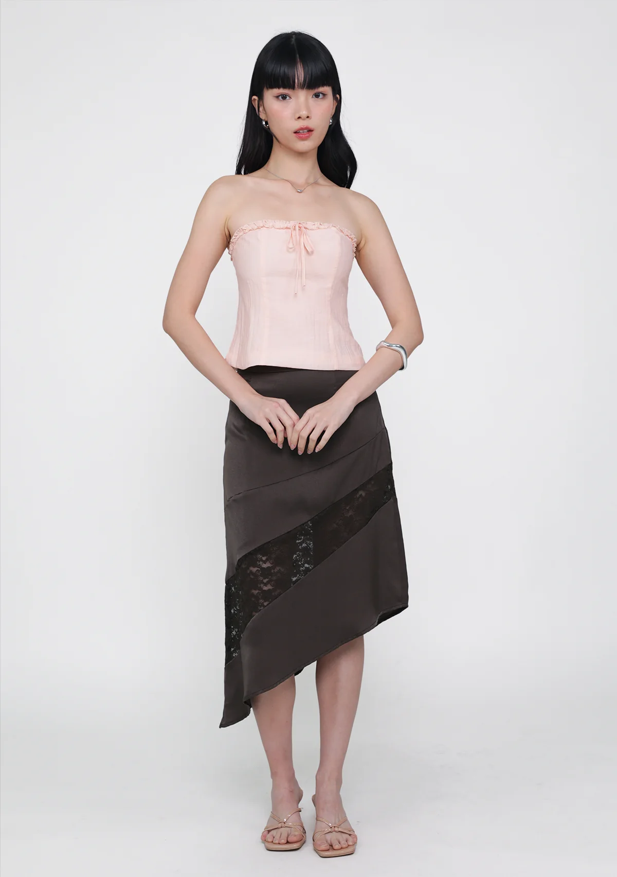 Risa Asymmetrical Lace Skirt - Image 4