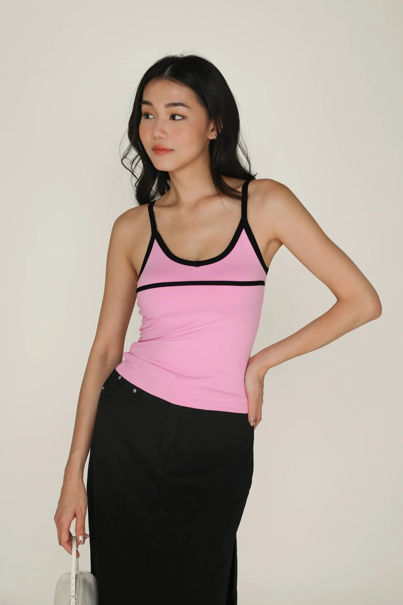 Robyn Contrast Padded Top - Image 11