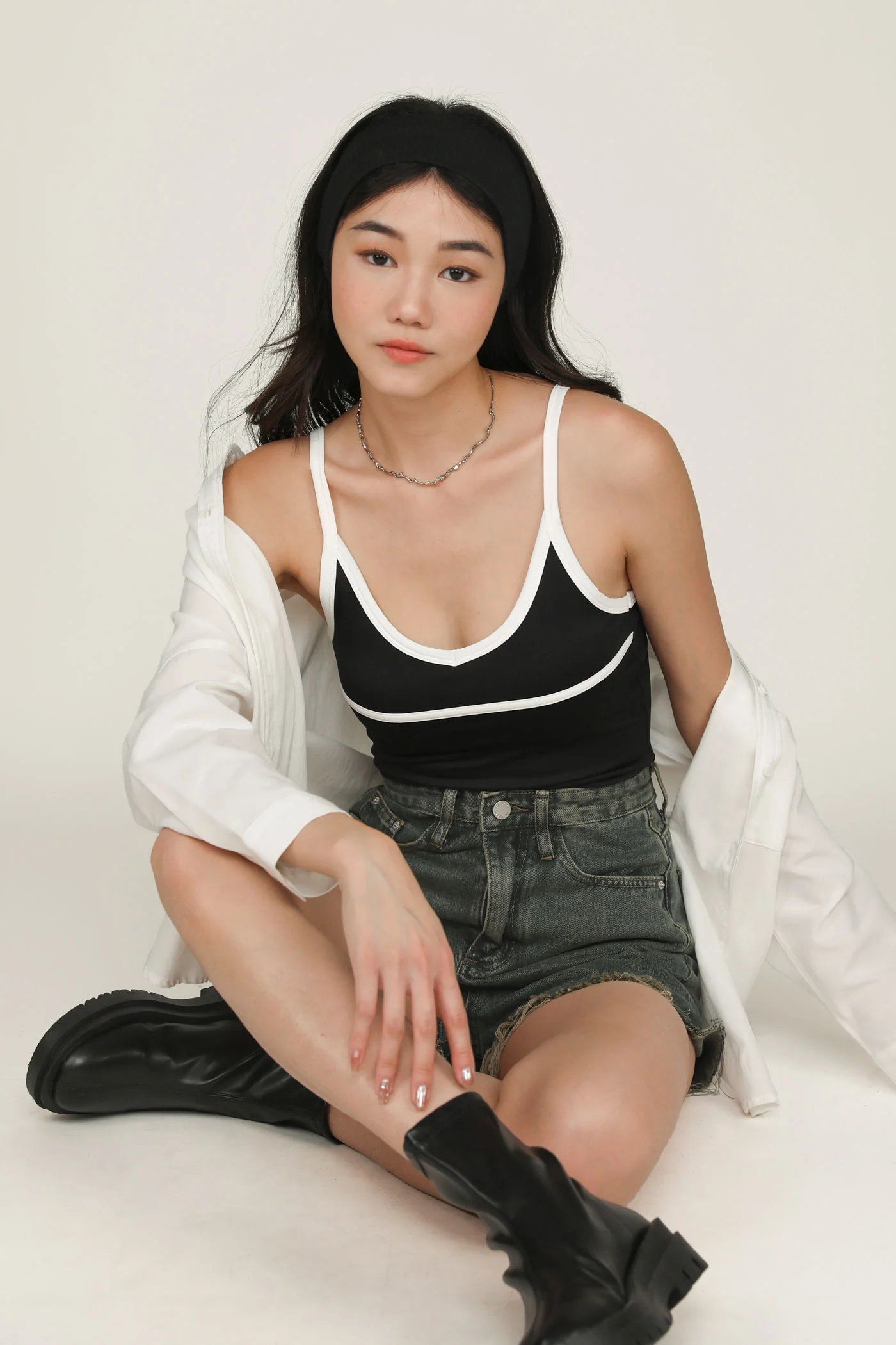 Robyn Contrast Padded Top - Image 7