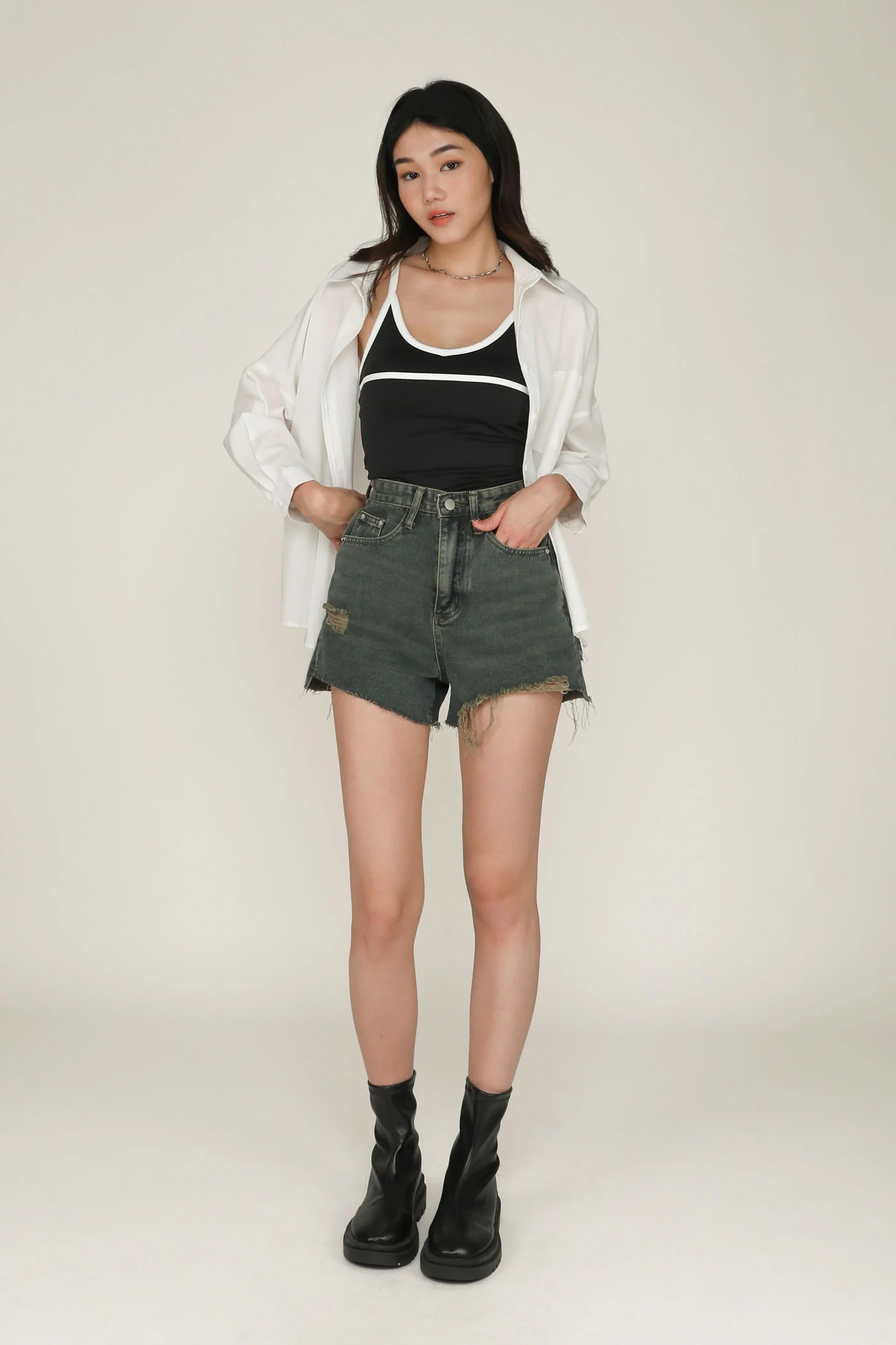 Robyn Contrast Padded Top - Image 8