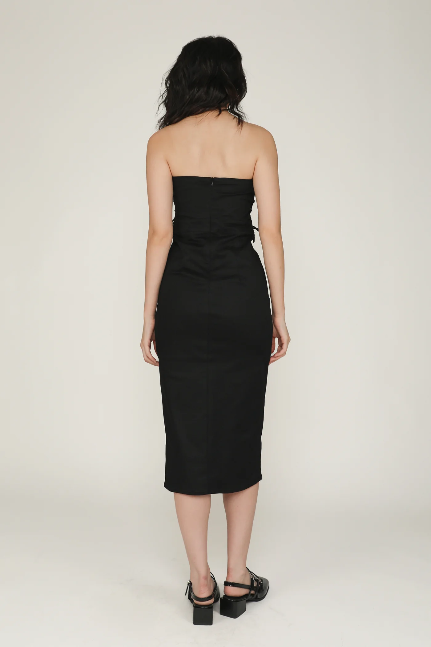 Romare Lace Up Tube Padded Dress - Image 20