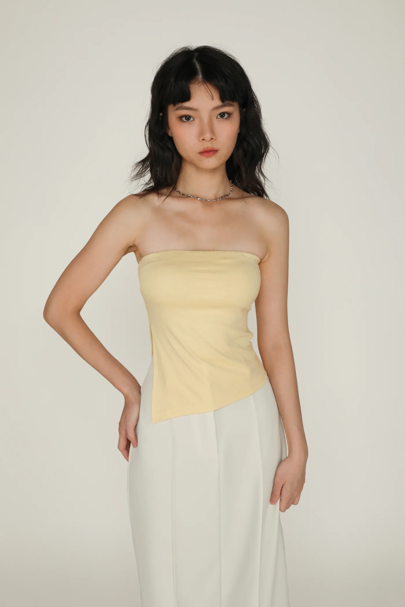 Ronni Asymmetrical Padded Tube Top - Image 16