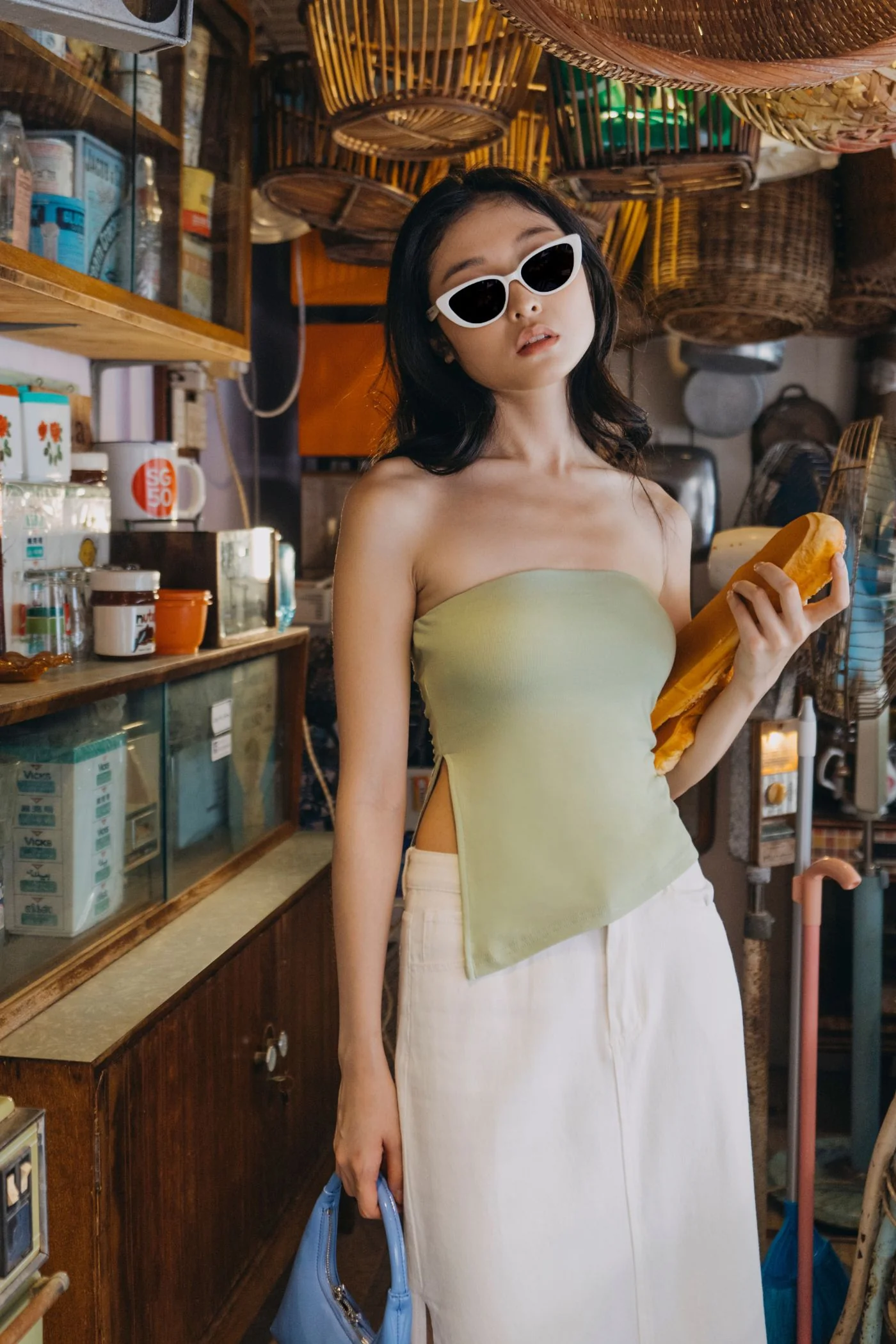Ronni Asymmetrical Padded Tube Top - Image 22