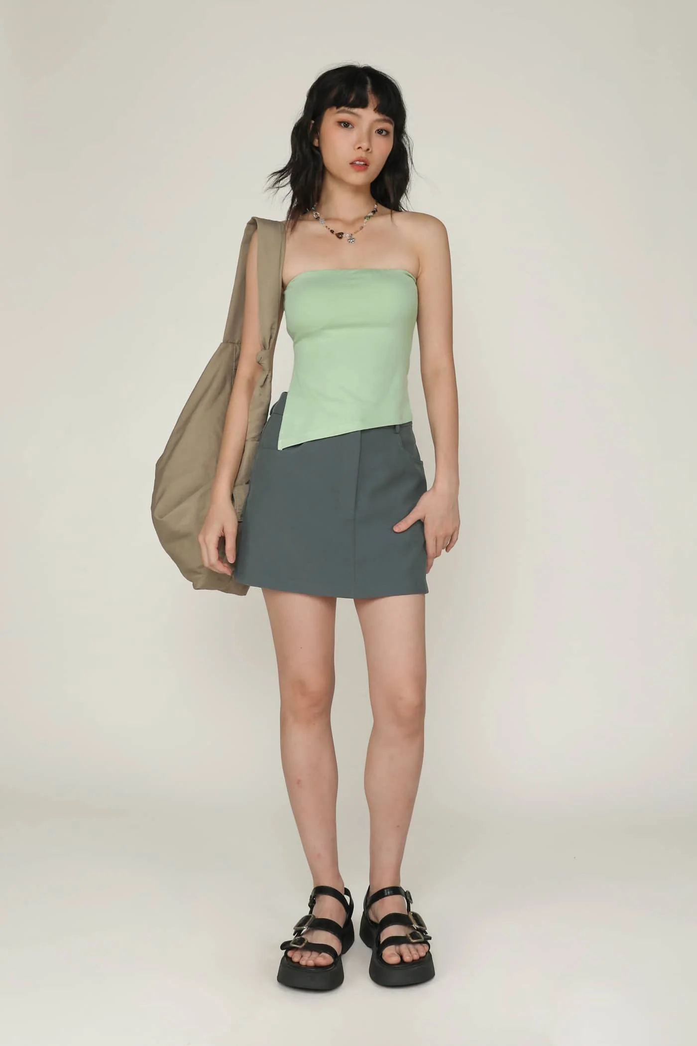 Ronni Asymmetrical Padded Tube Top - Image 28