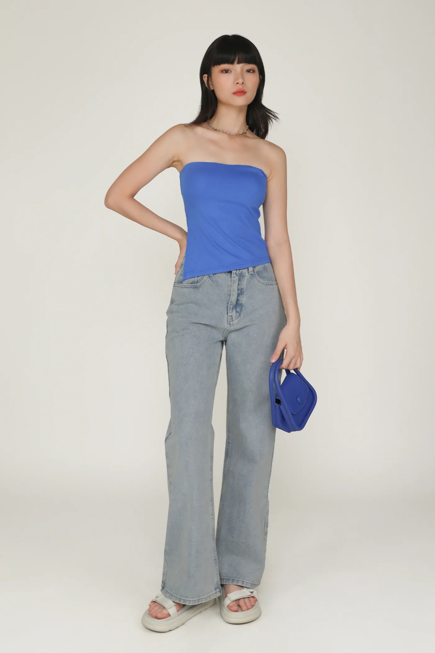 Ronni Asymmetrical Padded Tube Top - Image 45