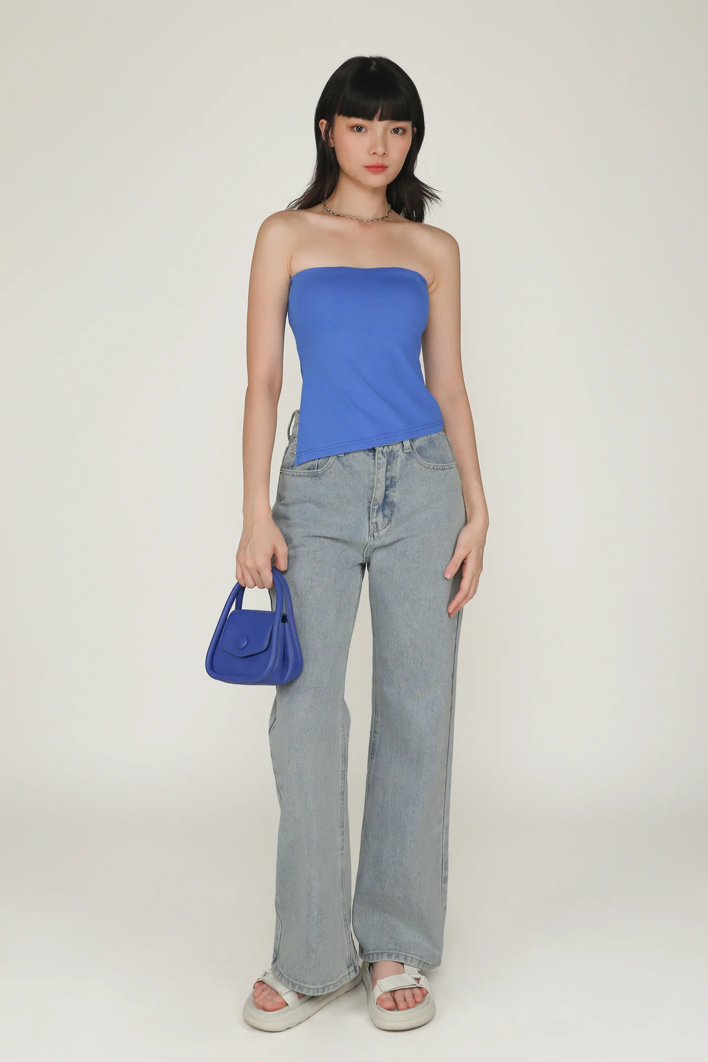 Ronni Asymmetrical Padded Tube Top - Image 49