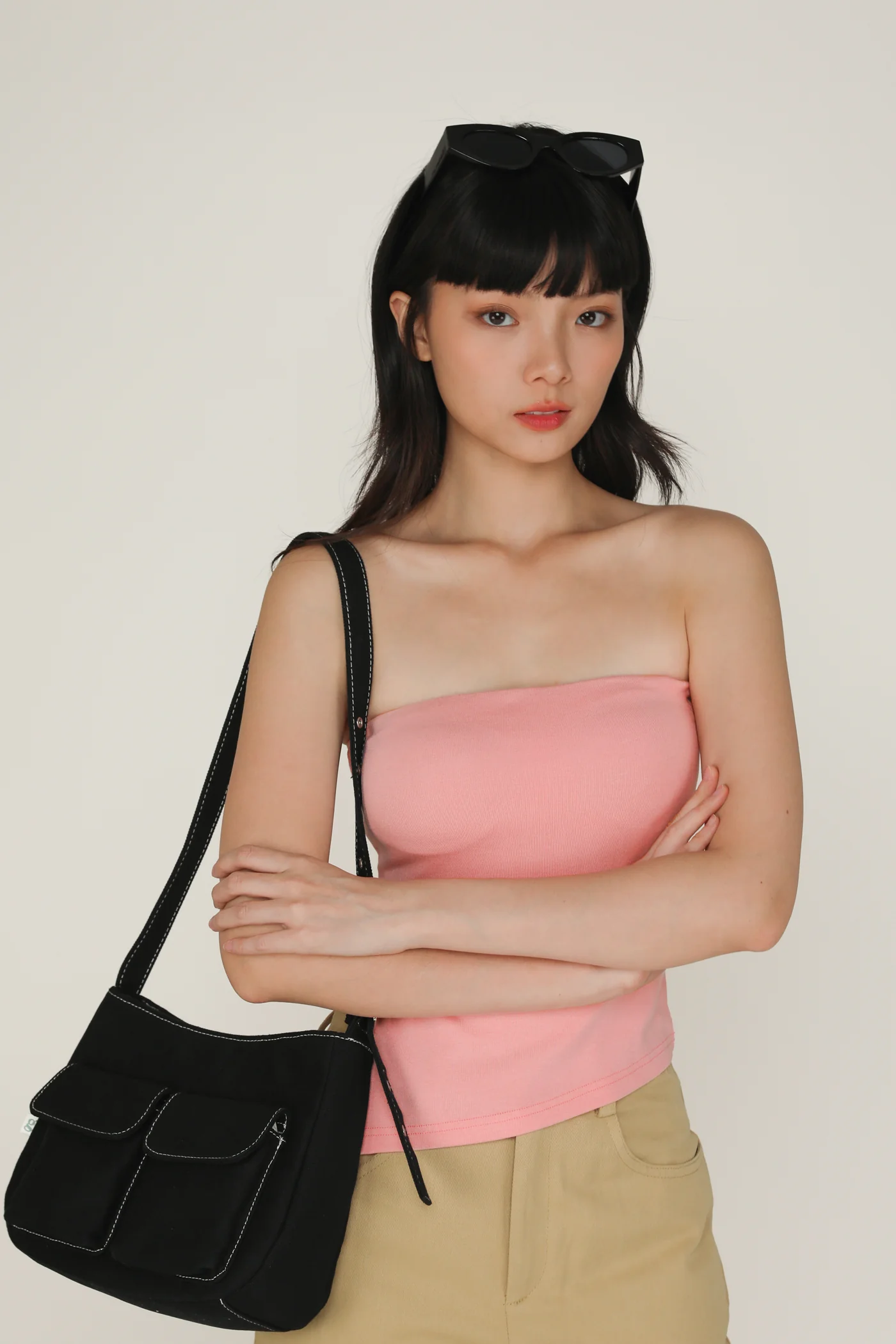 Ronni Asymmetrical Padded Tube Top - Image 52