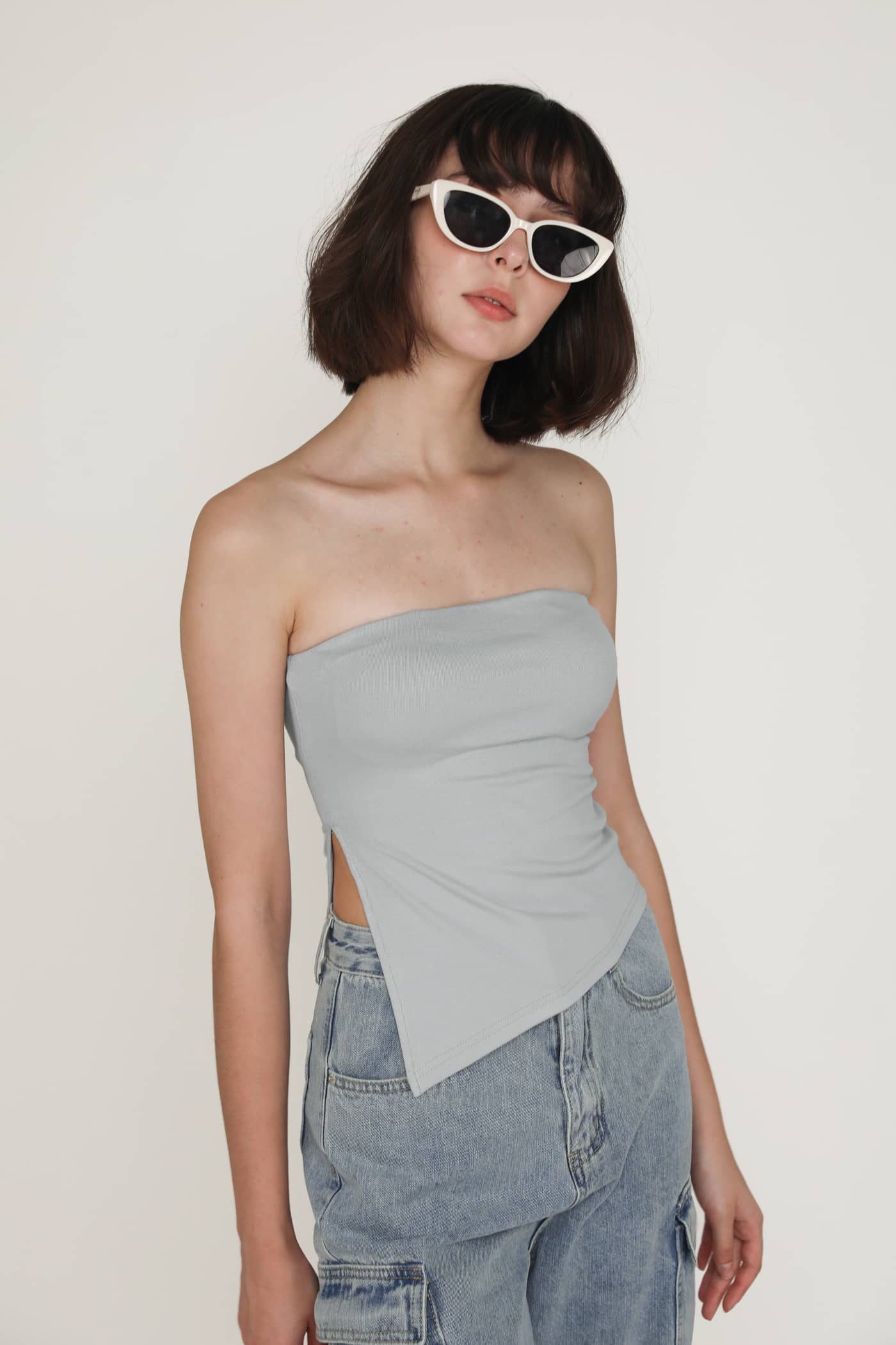 Ronni Asymmetrical Padded Tube Top - Image 8