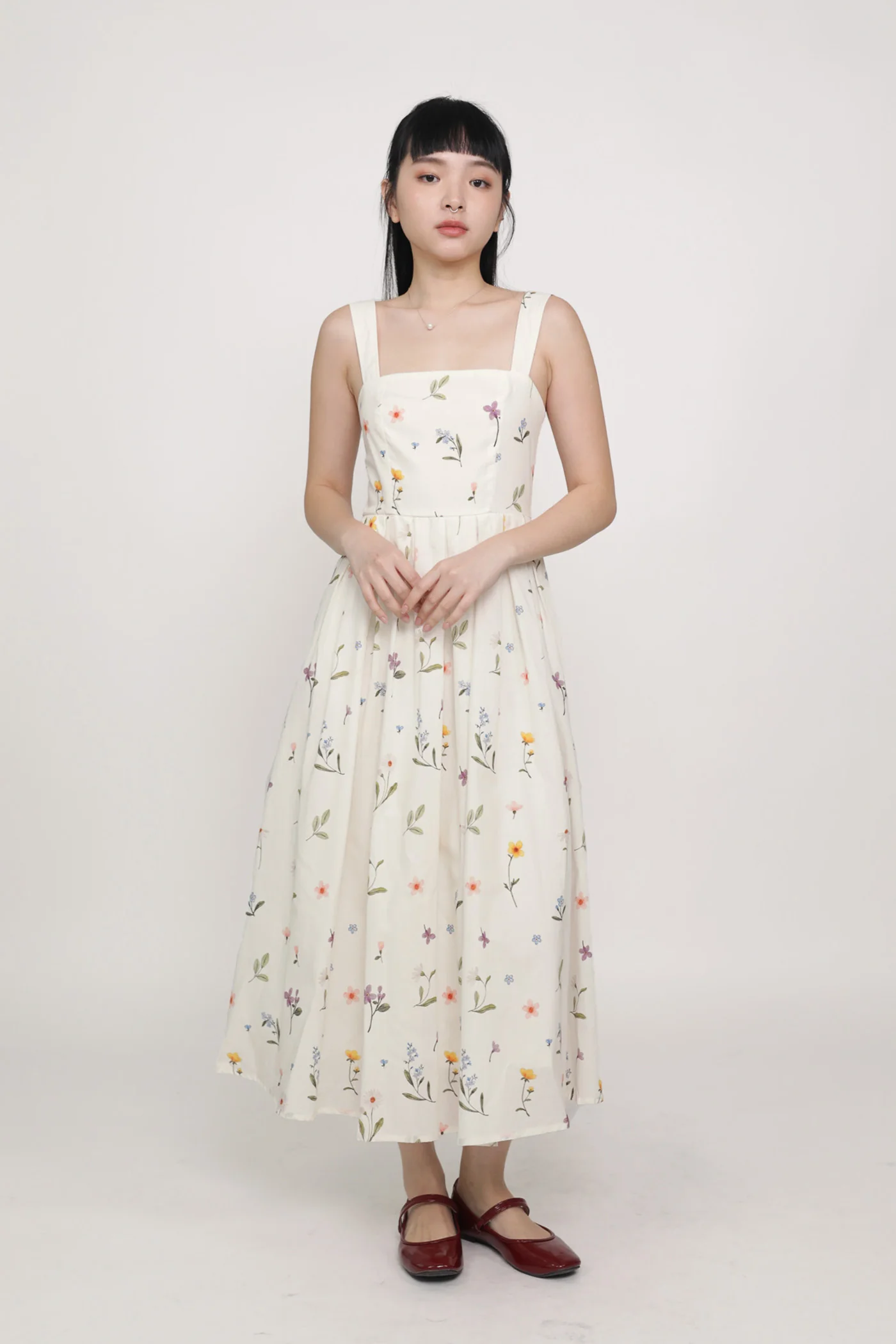 Rosalie Pleated Midi Dress - Image 2