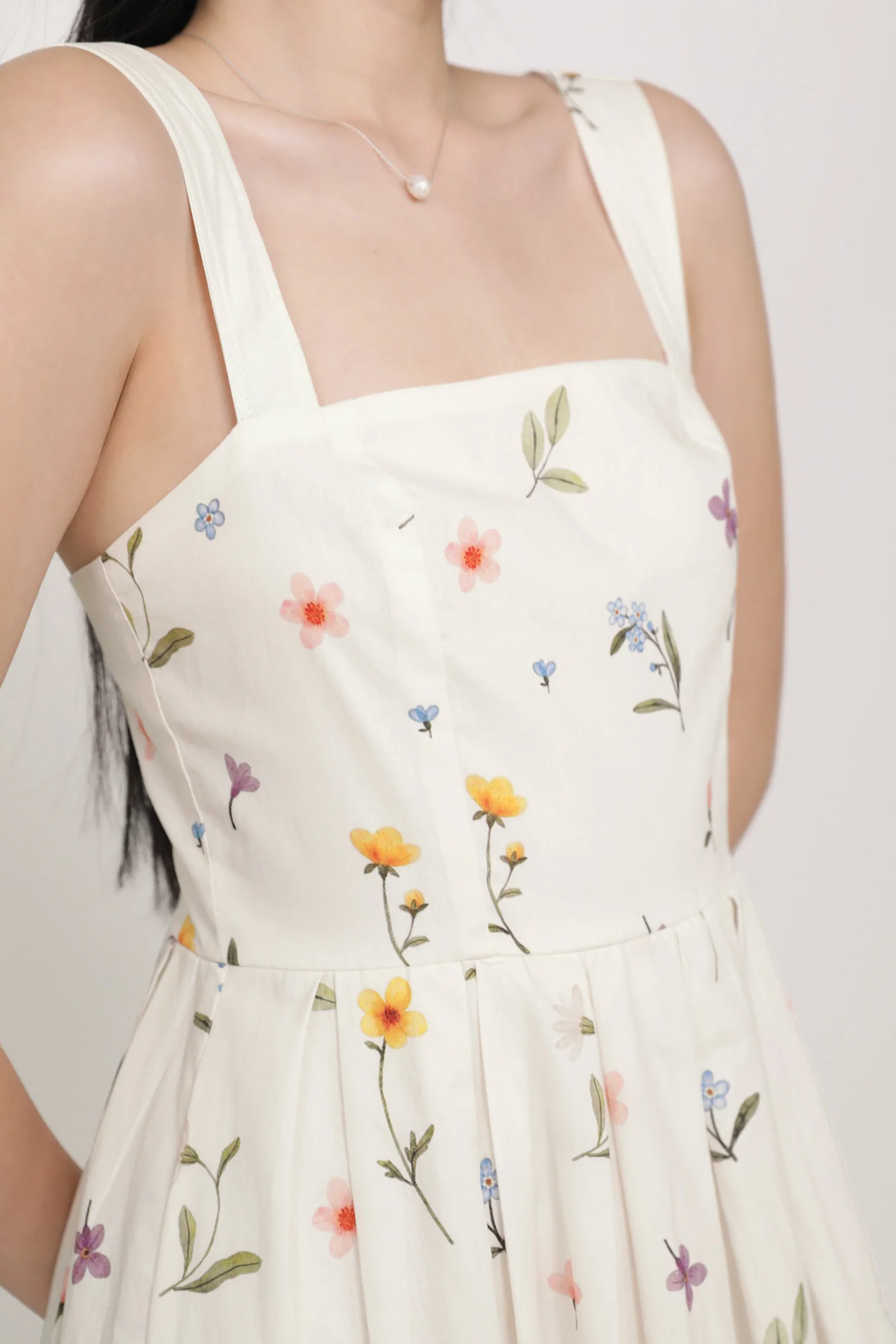 Rosalie Pleated Midi Dress - Image 4