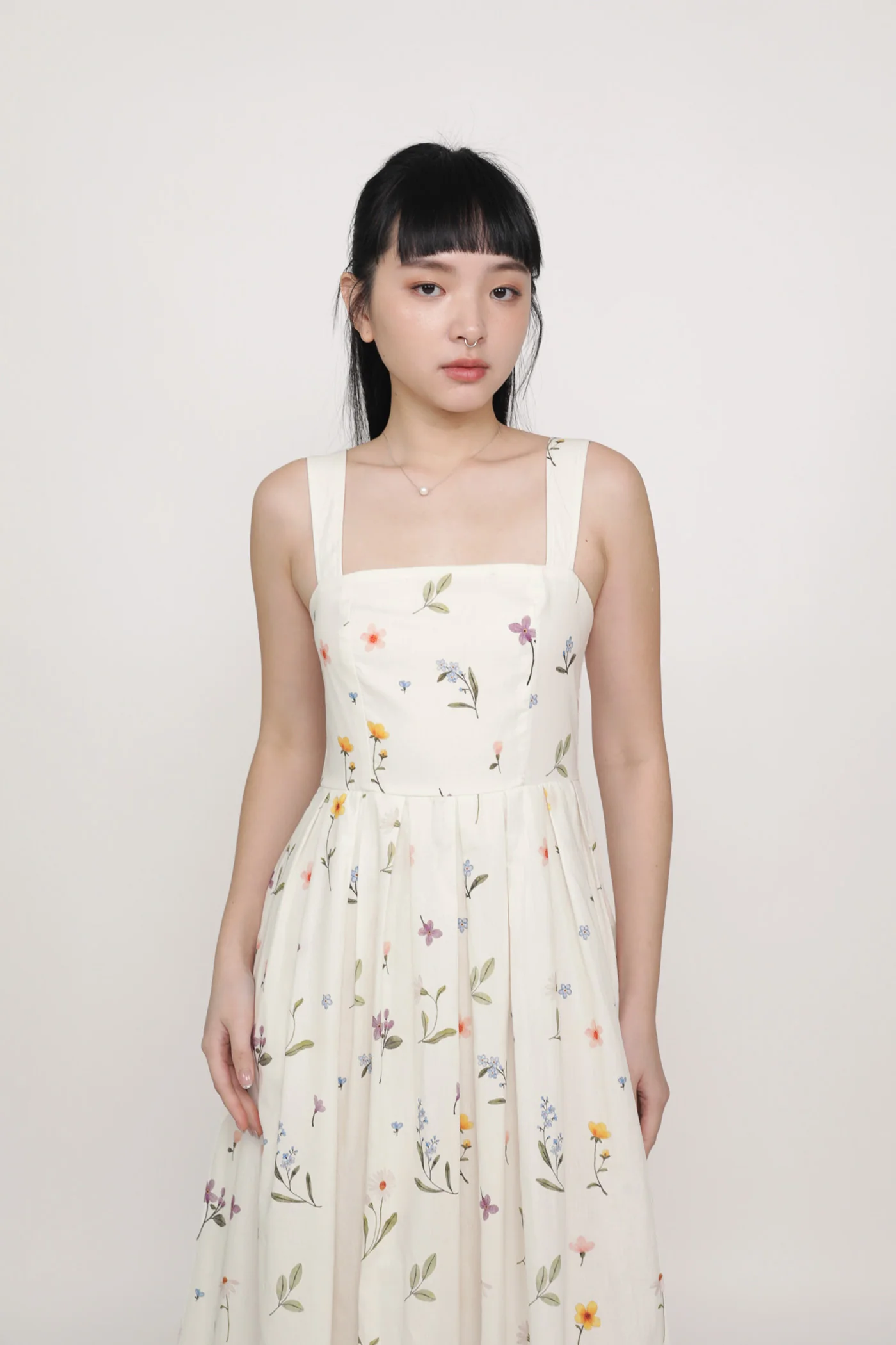 Rosalie Pleated Midi Dress - Image 5