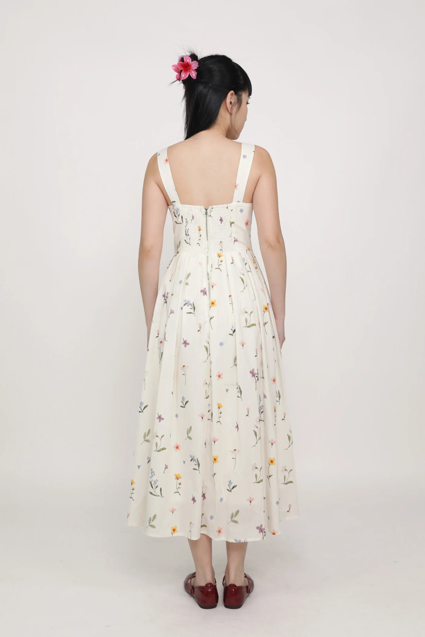 Rosalie Pleated Midi Dress - Image 7