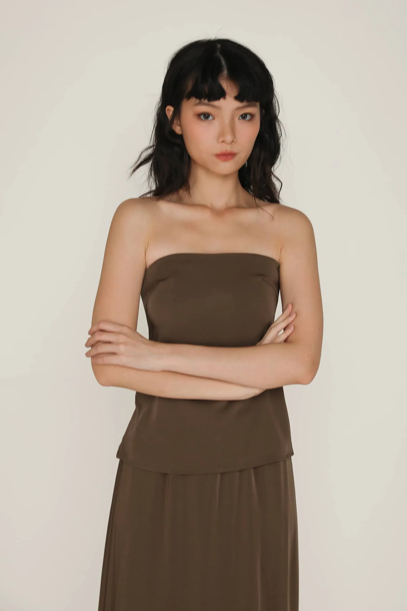 Roxanne Satin Tube Top - Image 11
