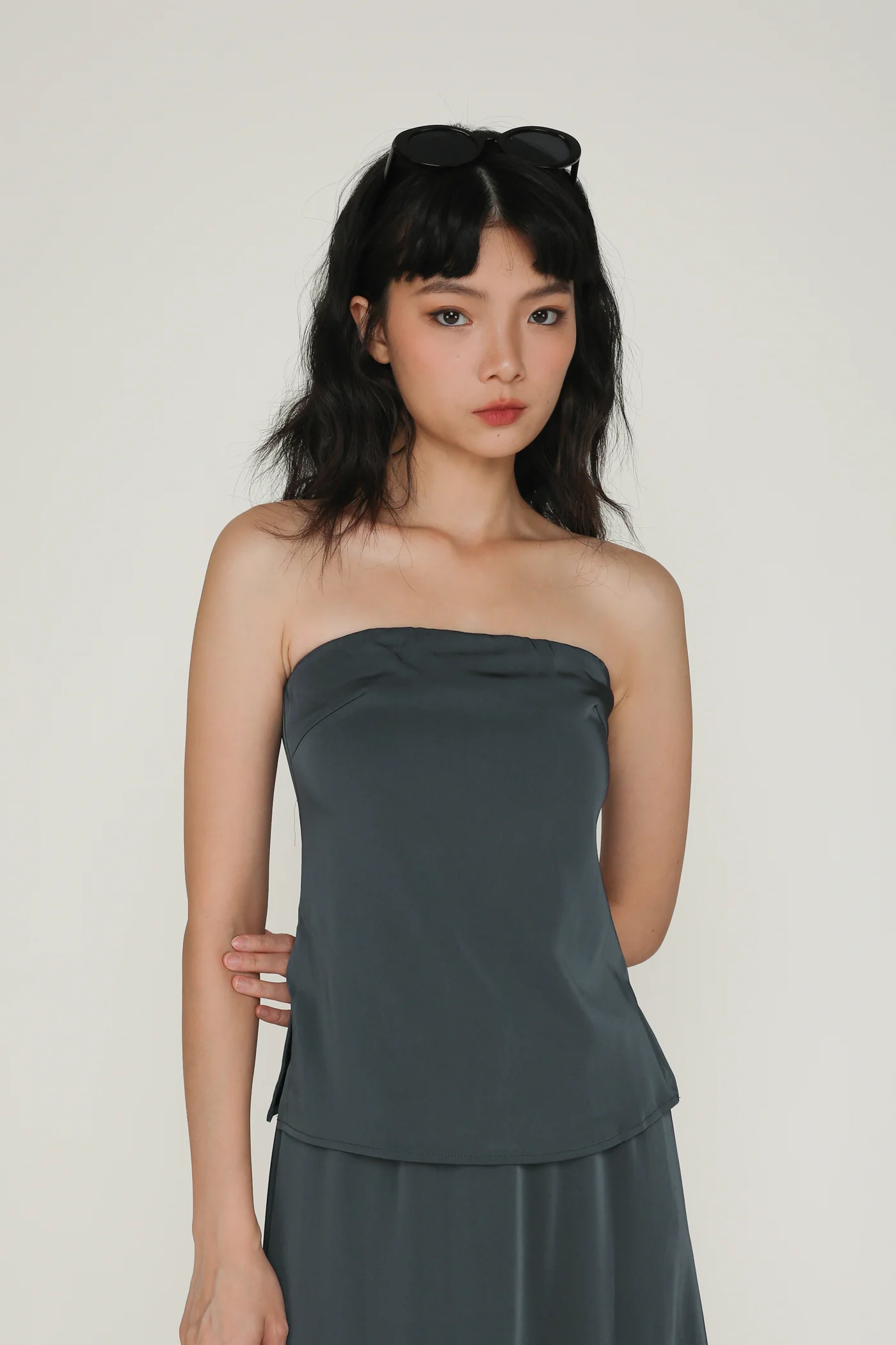Roxanne Satin Tube Top - Image 20