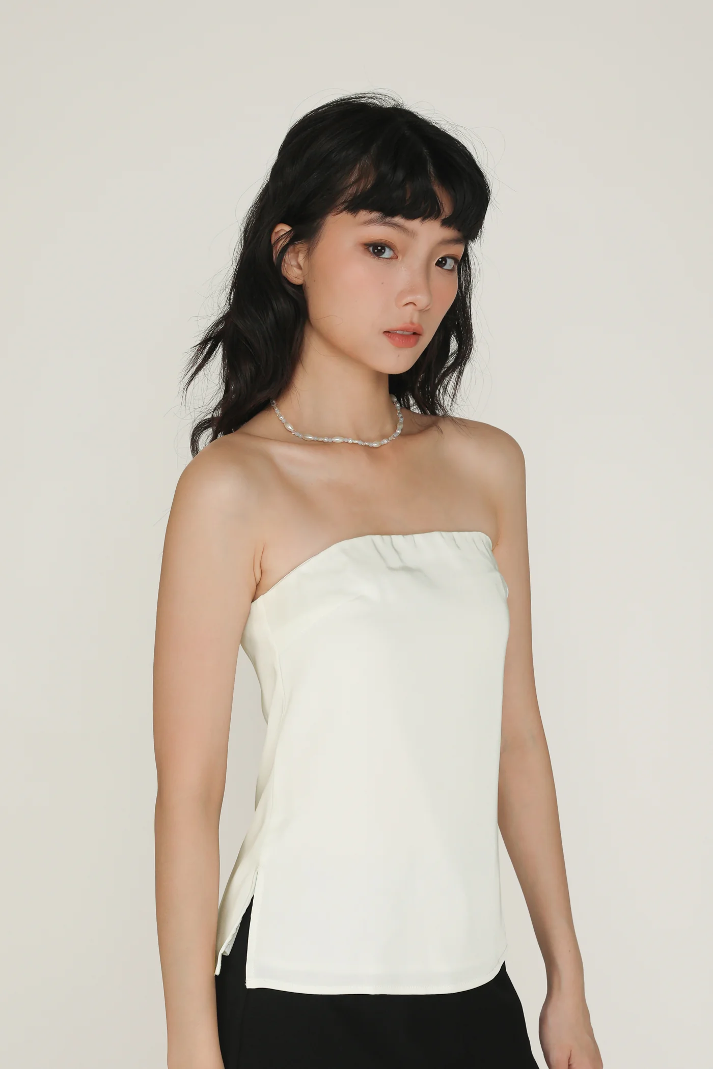 Roxanne Satin Tube Top - Image 9