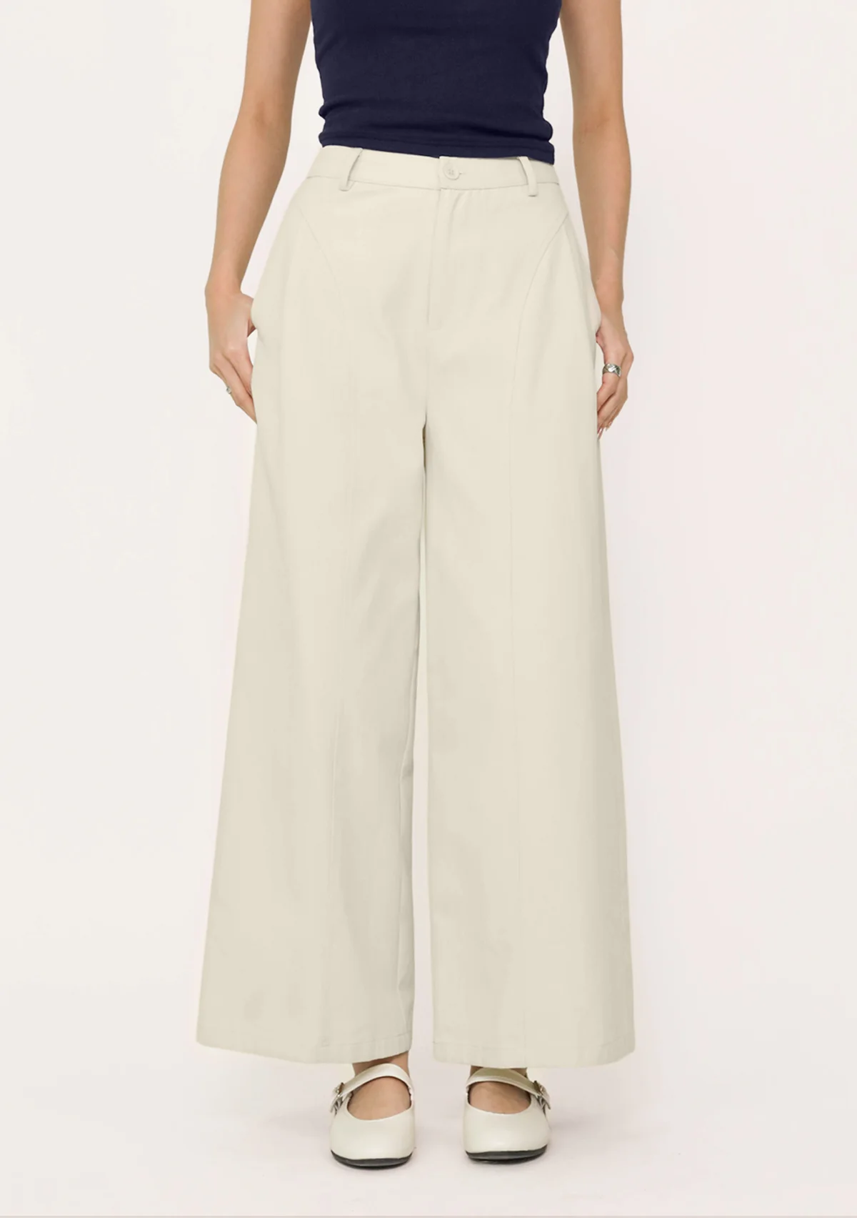 Ruben Pleated Wide Leg Pants - Image 6