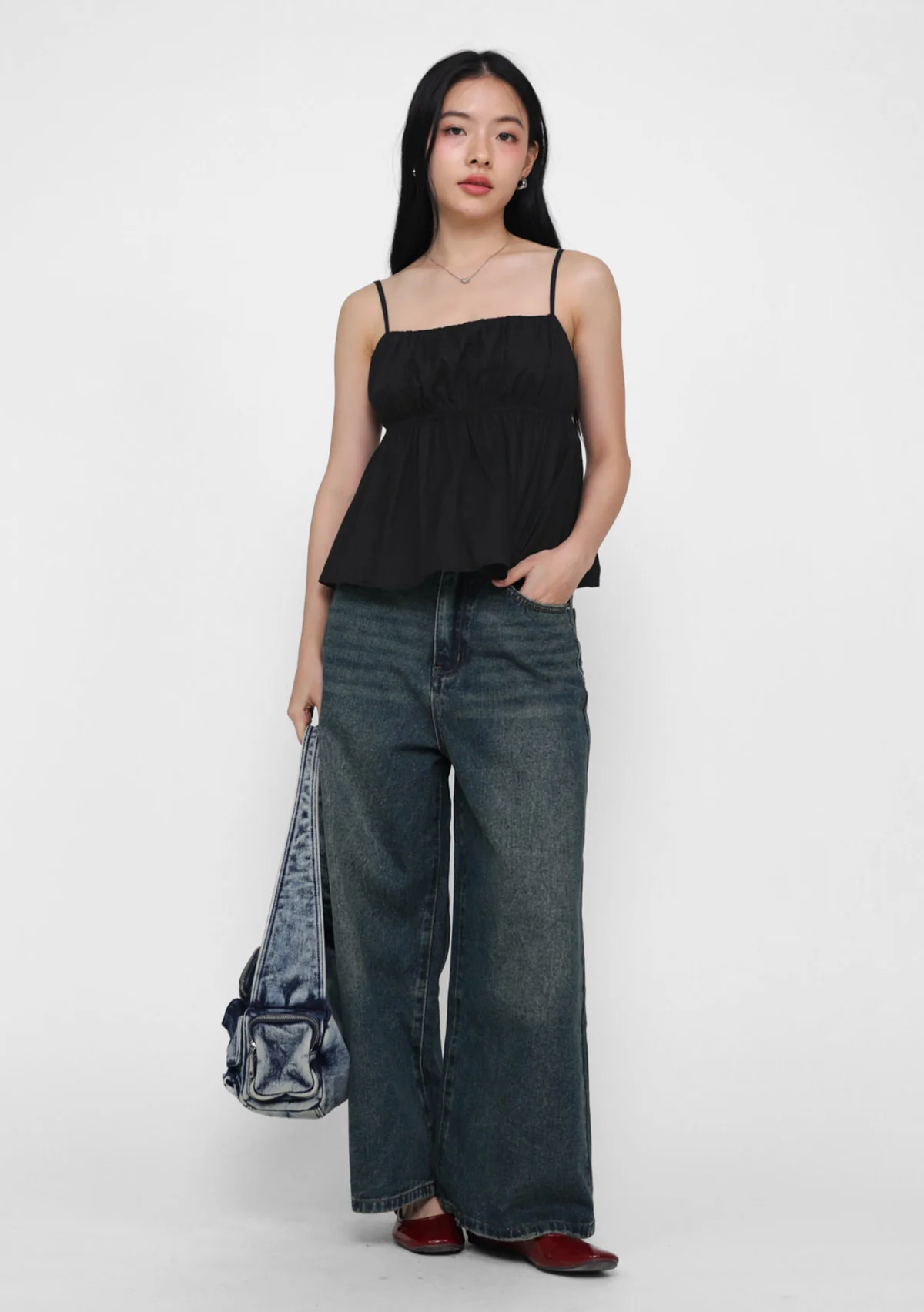 Lila Ruched Front Babydoll Top - Image 7