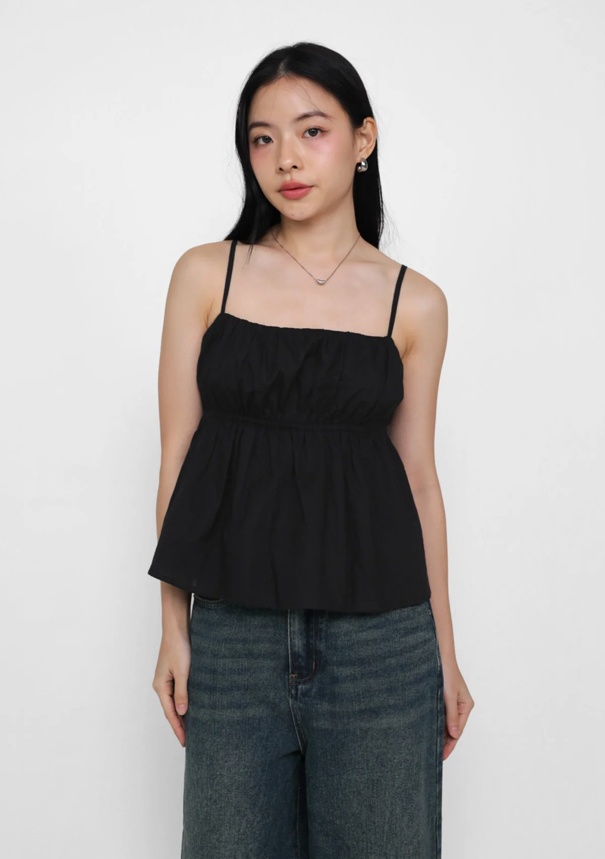 Lila Ruched Front Babydoll Top - Image 8