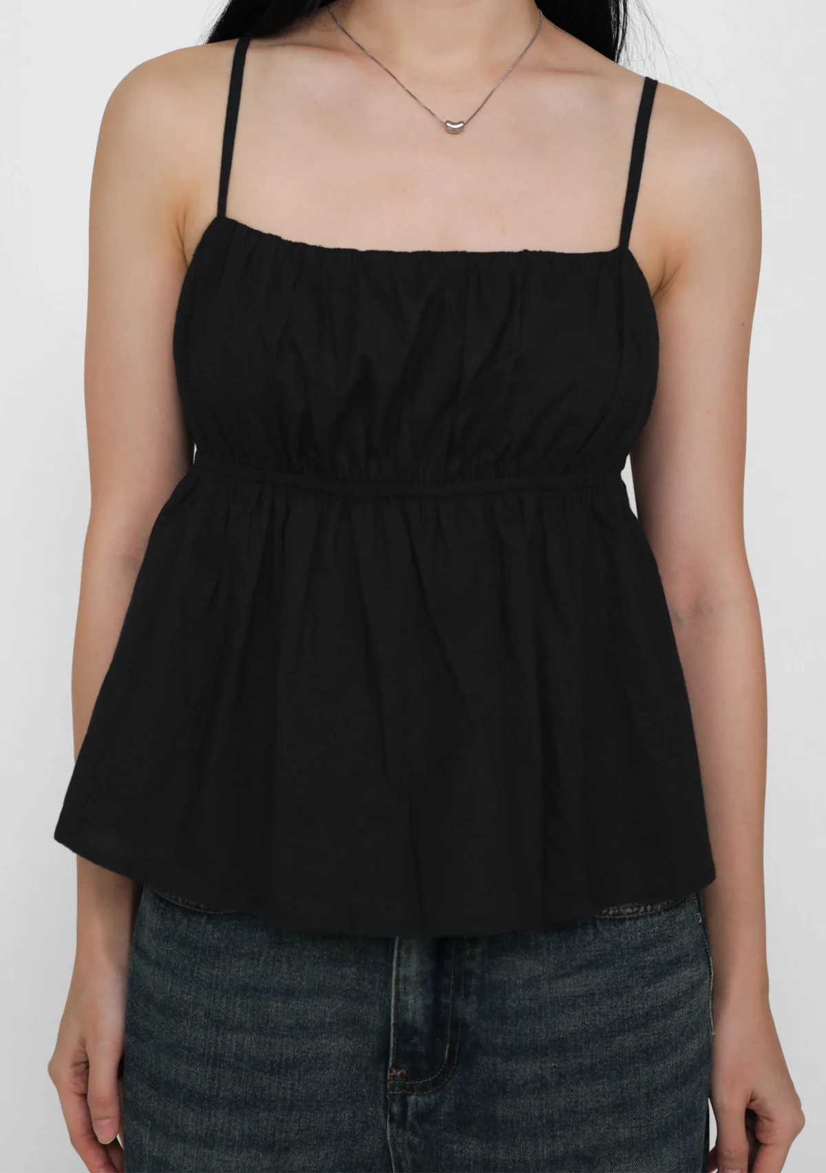 Lila Ruched Front Babydoll Top - Image 9
