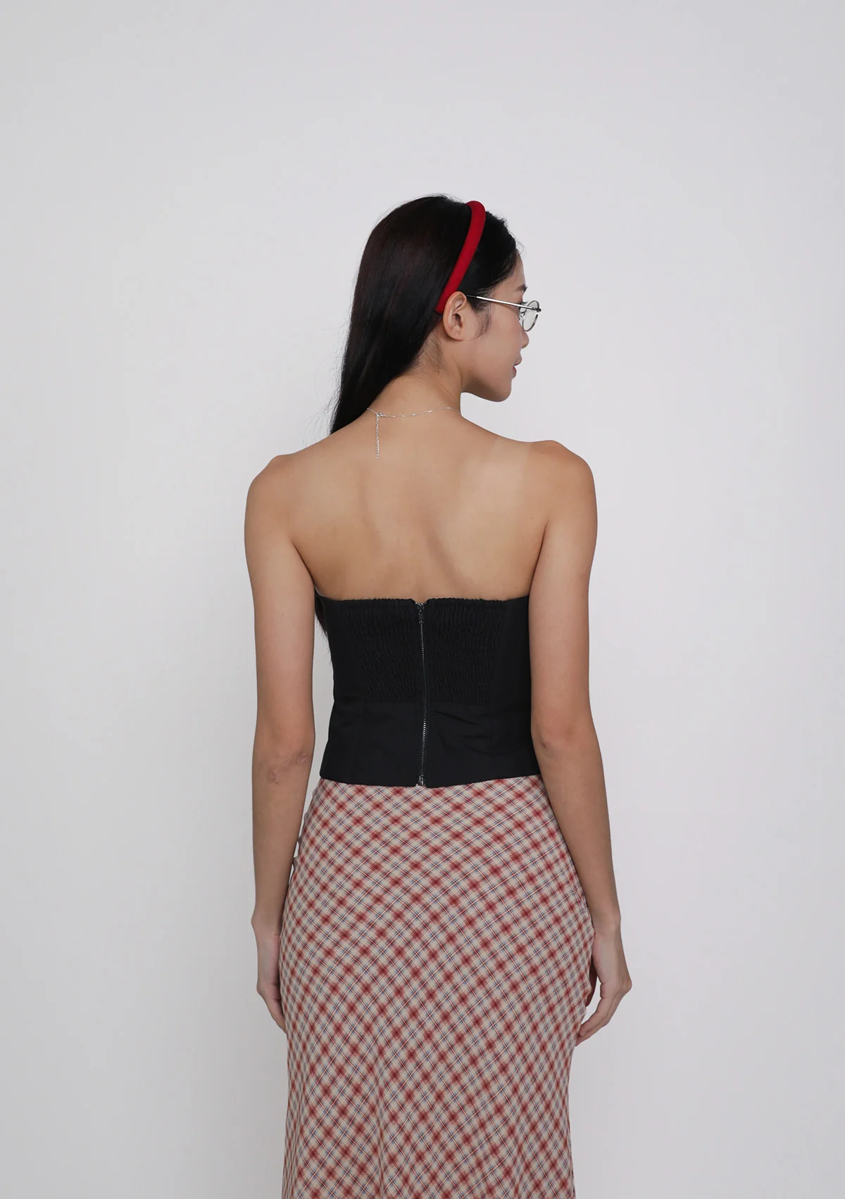 Kerine Ruched Front Tube Padded Top - Image 13