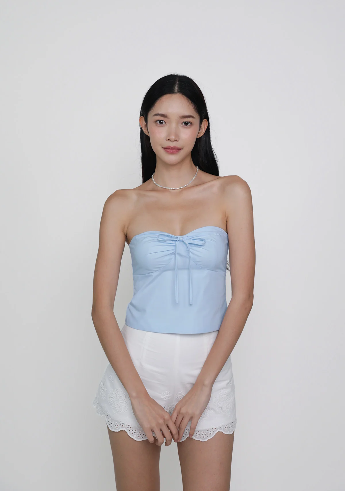 Kerine Ruched Front Tube Padded Top - Image 5