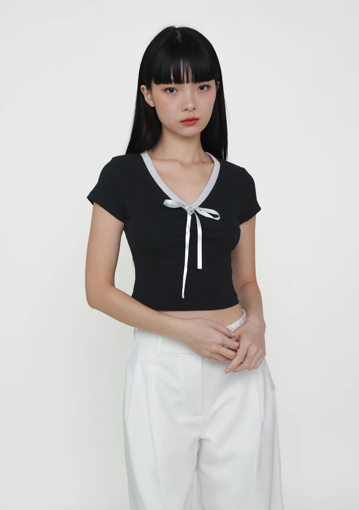Reika Ruched Ribbon Top - Image 11