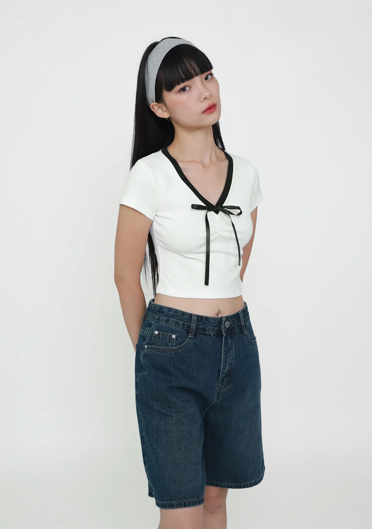 Reika Ruched Ribbon Top - Image 5