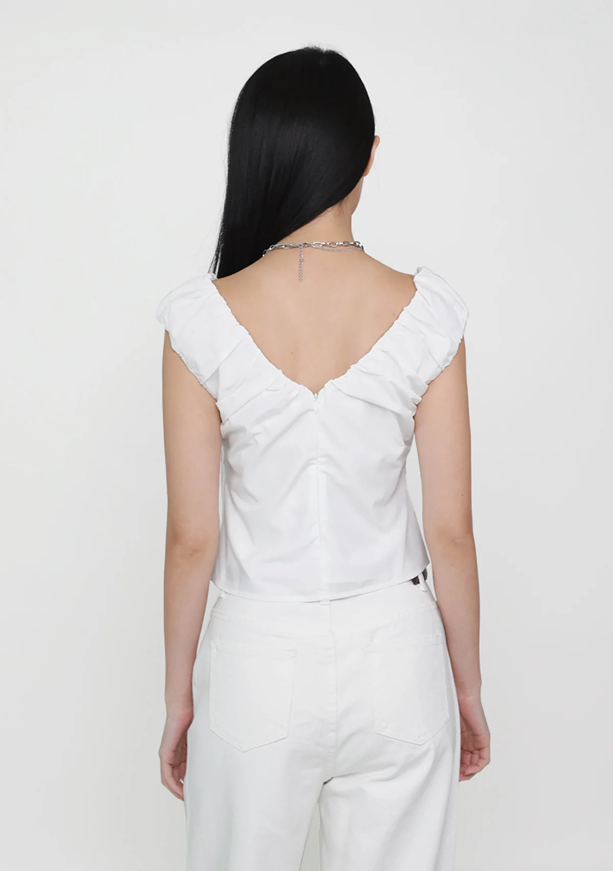 Monika Ruched Shoulder Top - Image 13