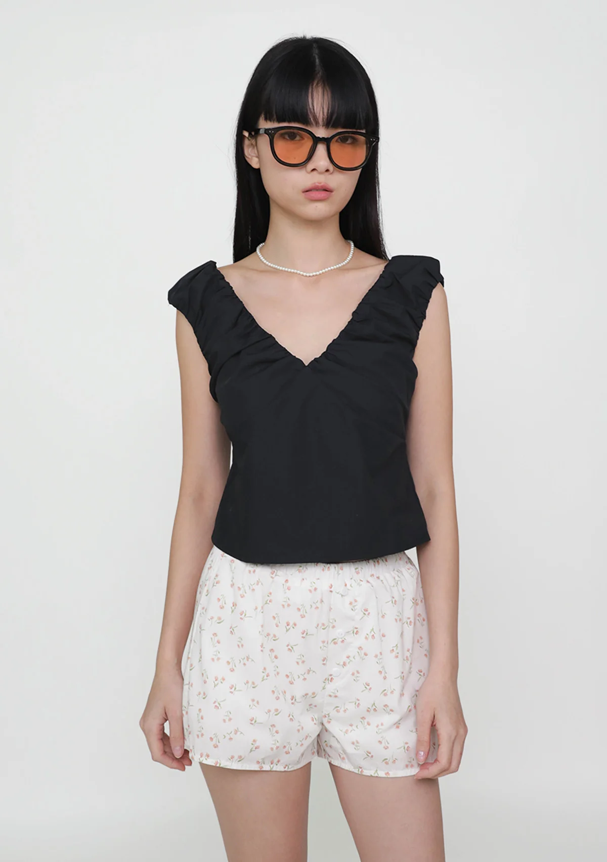 Monika Ruched Shoulder Top - Image 15