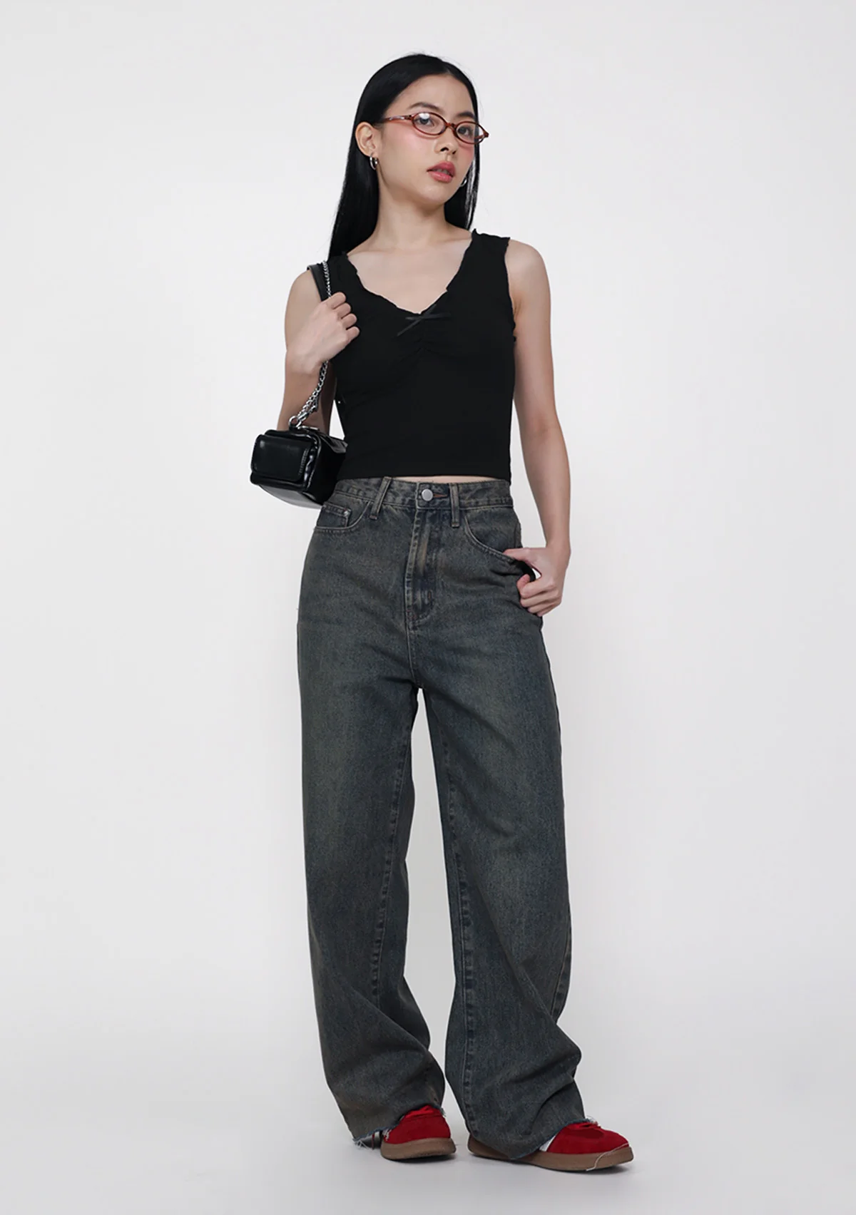 Jasleen Ribbon Ruched Top - Image 3