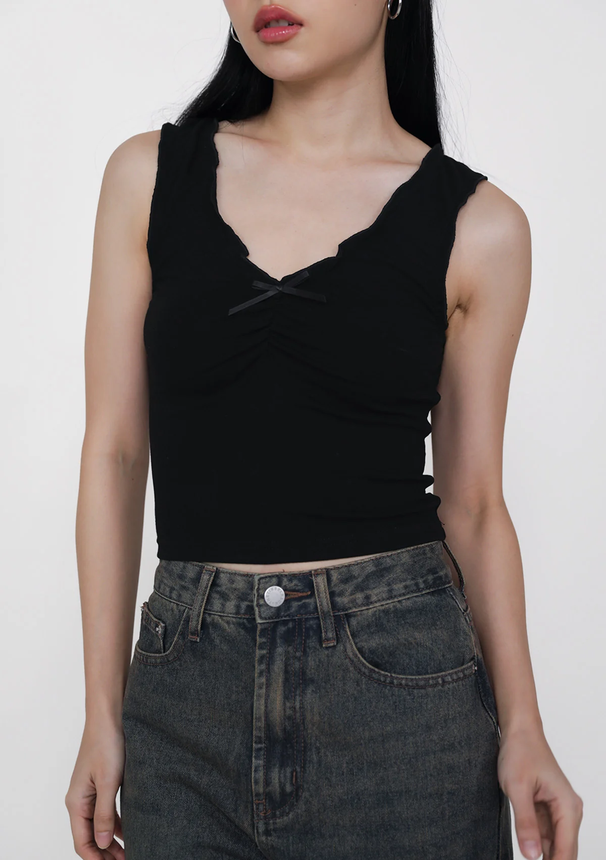 Jasleen Ribbon Ruched Top - Image 5