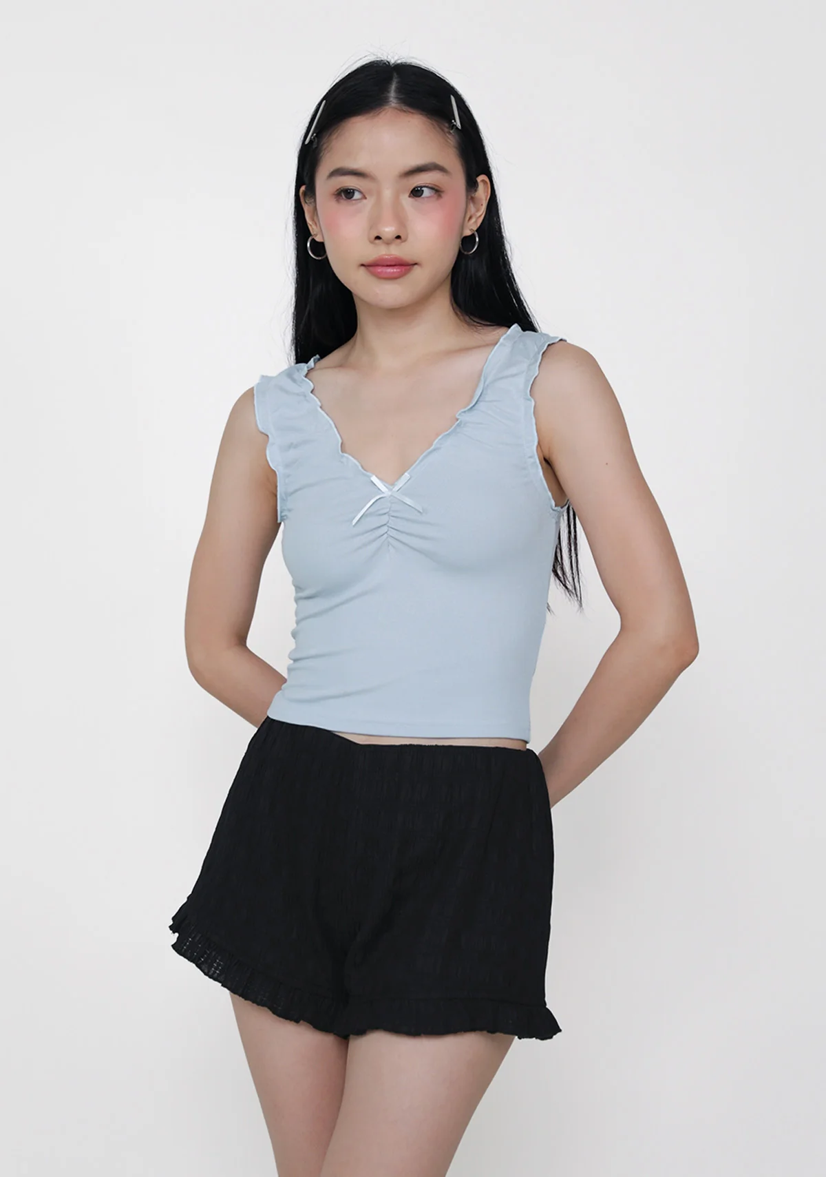Jasleen Ribbon Ruched Top - Image 9