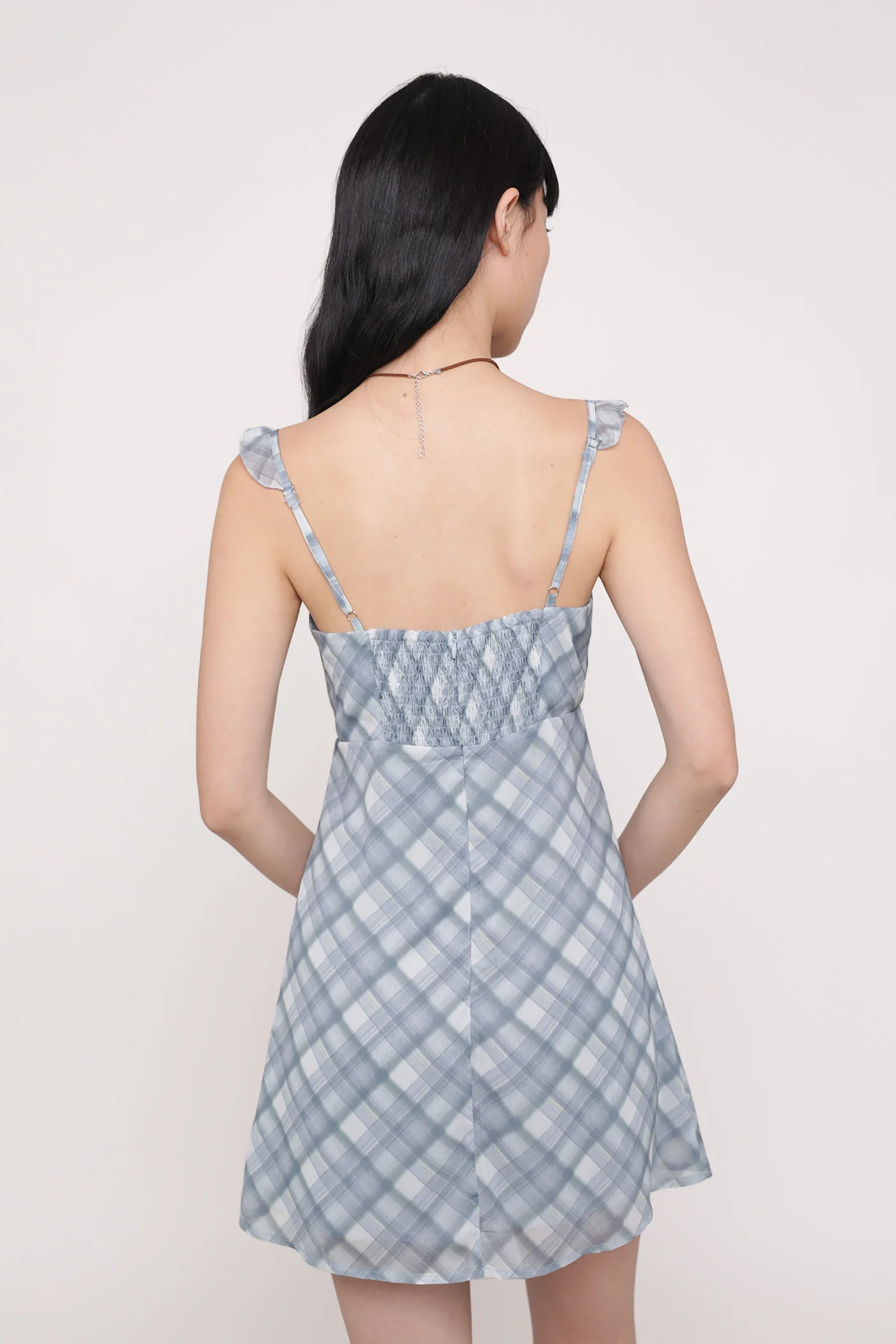Emelia Ruffles Padded Mini Dress - Image 14