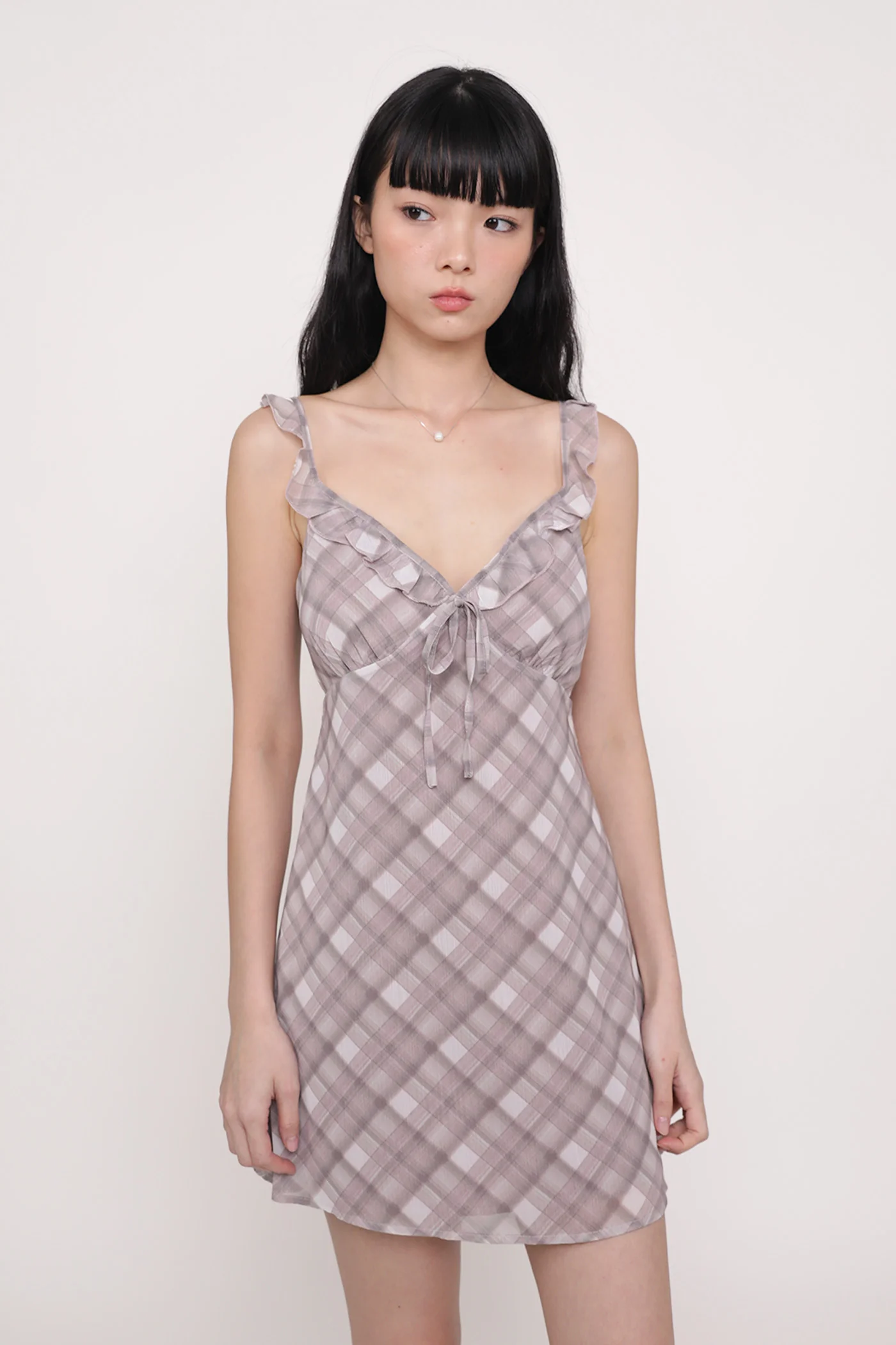 Emelia Ruffles Padded Mini Dress - Image 2