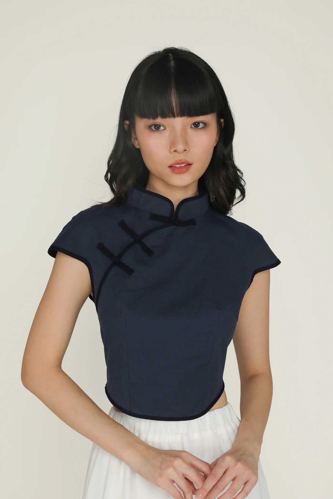 Rui Qipao Curved Hem Top - Image 19