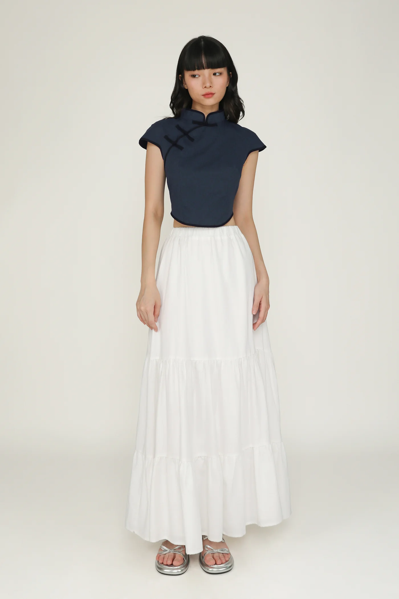 Rui Qipao Curved Hem Top - Image 20
