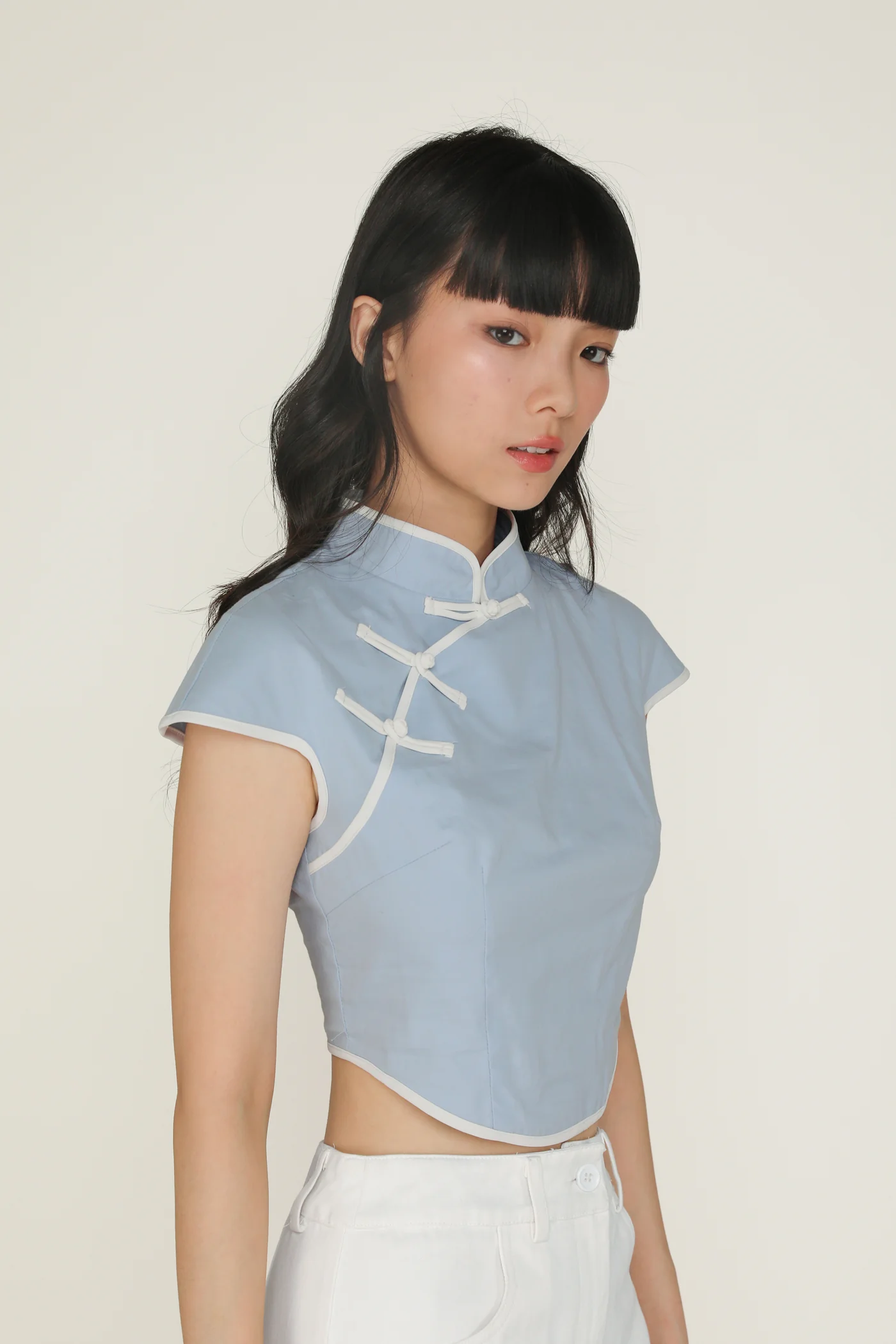 Rui Qipao Curved Hem Top - Image 23