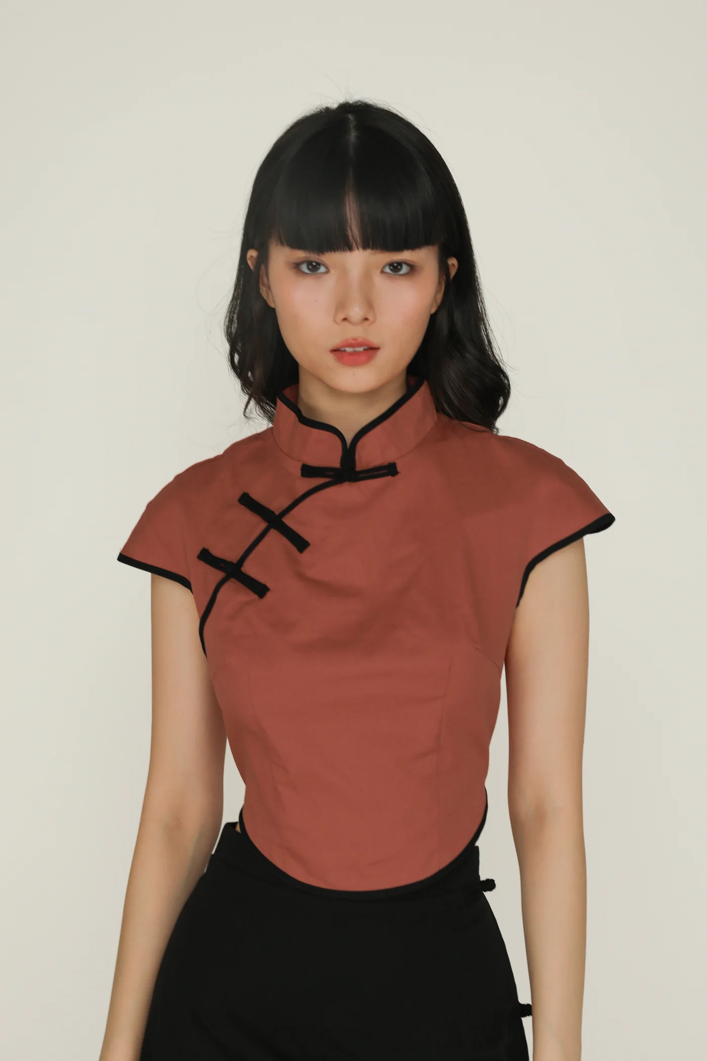 Rui Qipao Curved Hem Top - Image 31