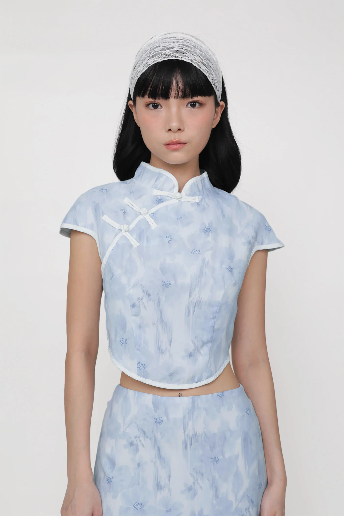 Rui Qipao Curved Hem Top - Image 35