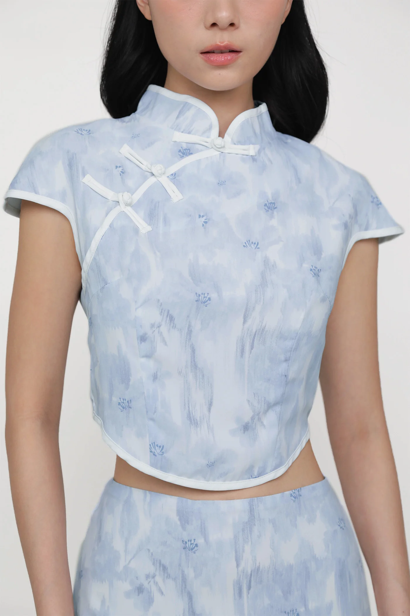 Rui Qipao Curved Hem Top - Image 36