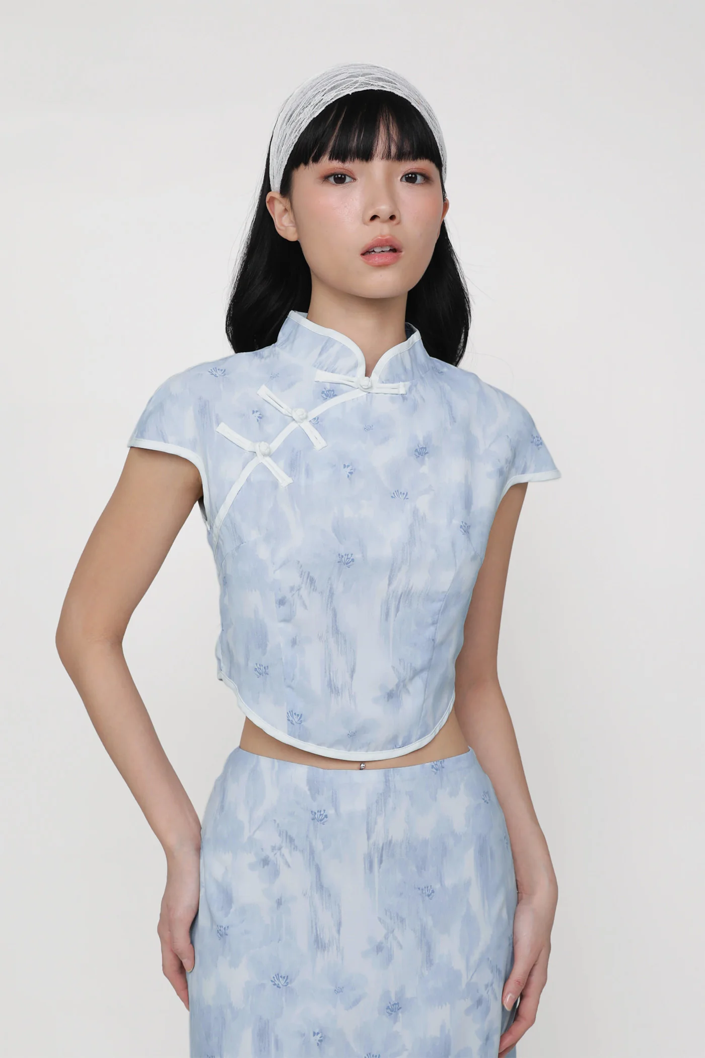 Rui Qipao Curved Hem Top - Image 37
