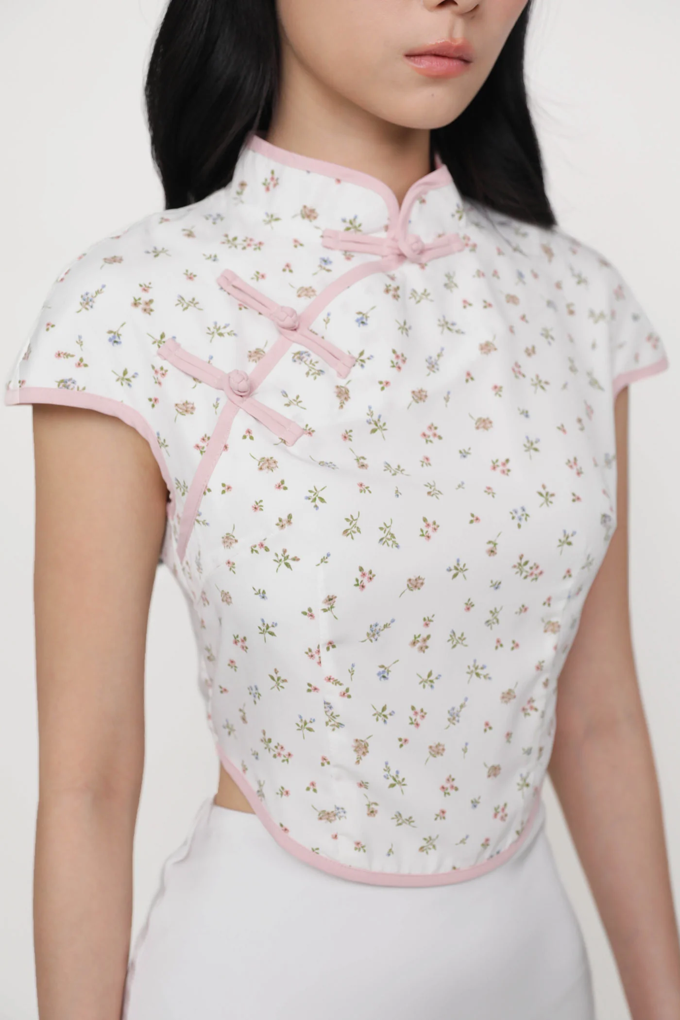 Rui Qipao Curved Hem Top - Image 42