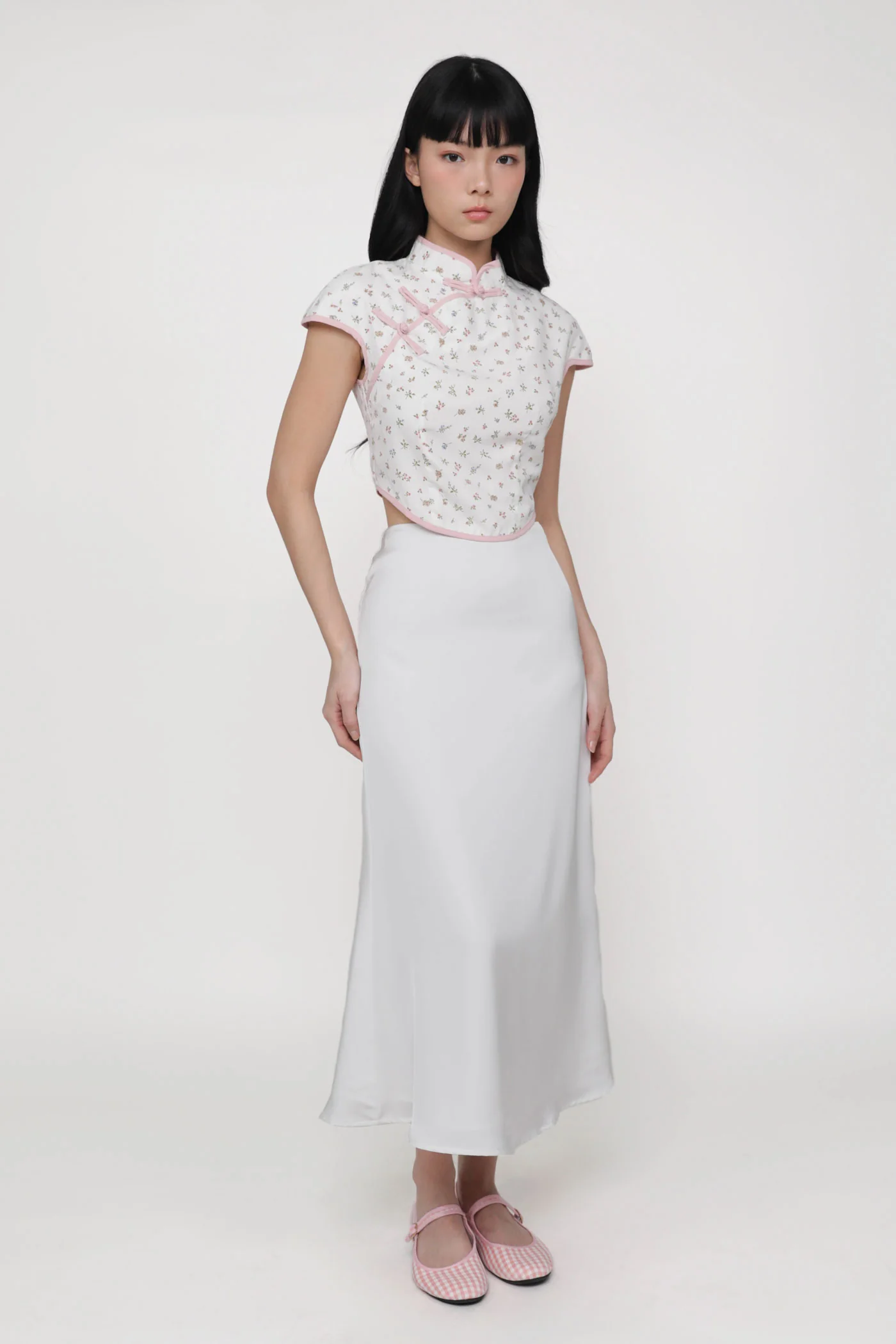 Rui Qipao Curved Hem Top - Image 44
