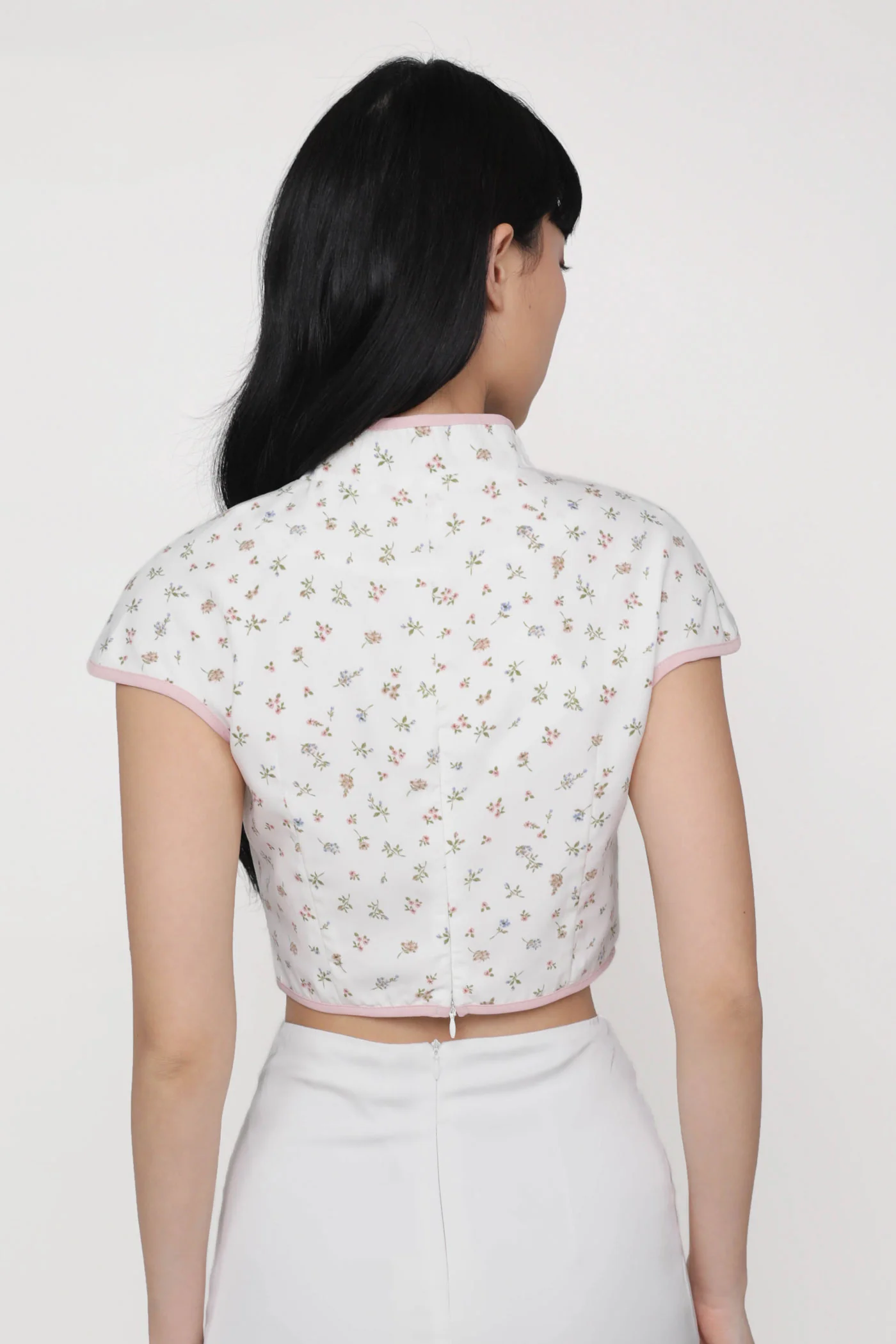 Rui Qipao Curved Hem Top - Image 45