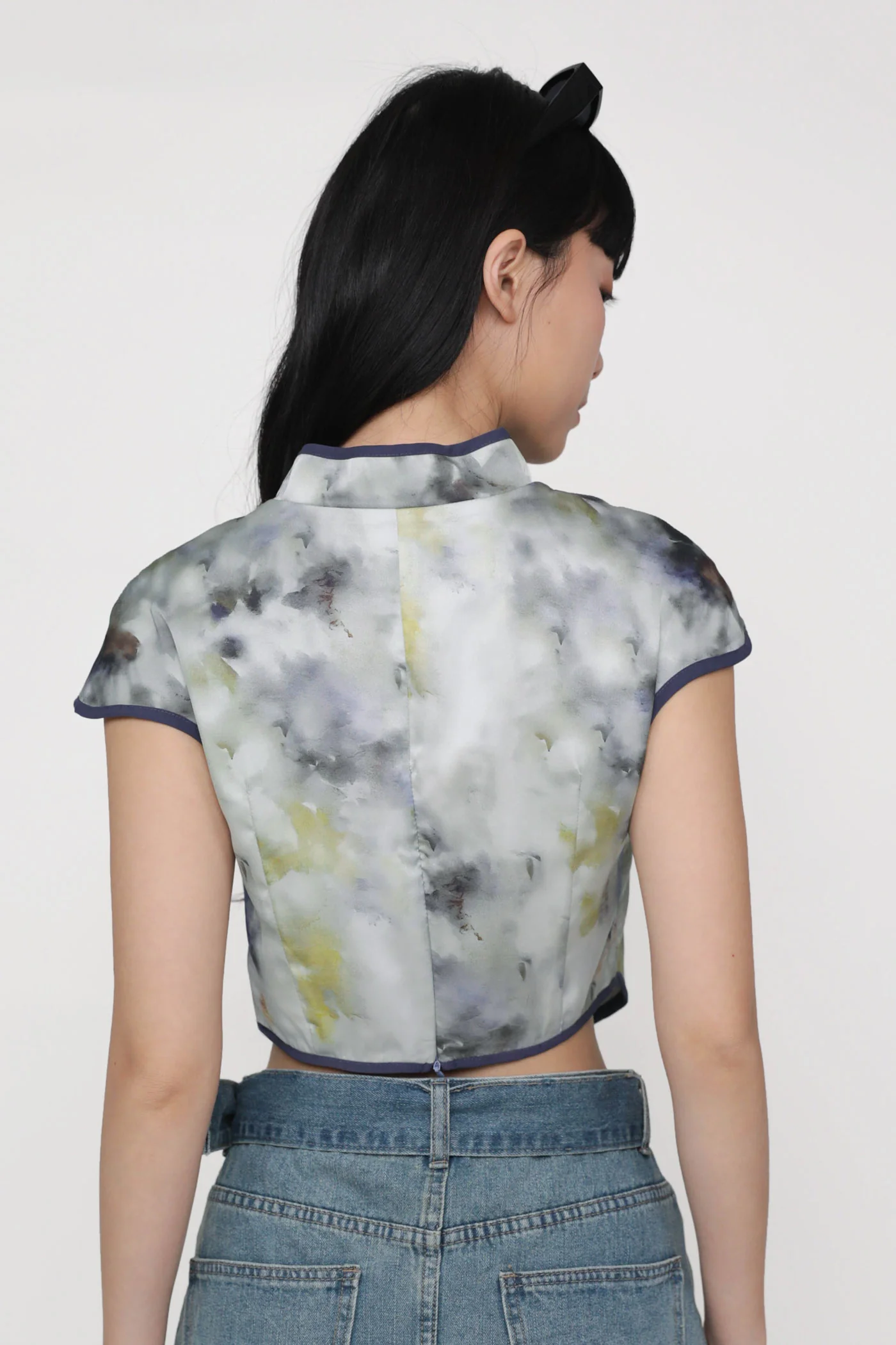 Rui Qipao Curved Hem Top - Image 8