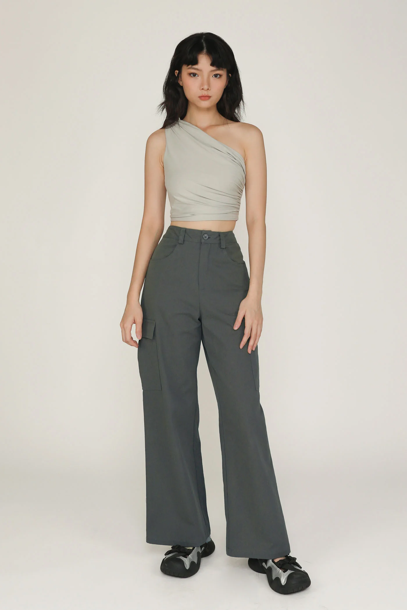 Ryna Ruched Toga Crop Top - Image 23