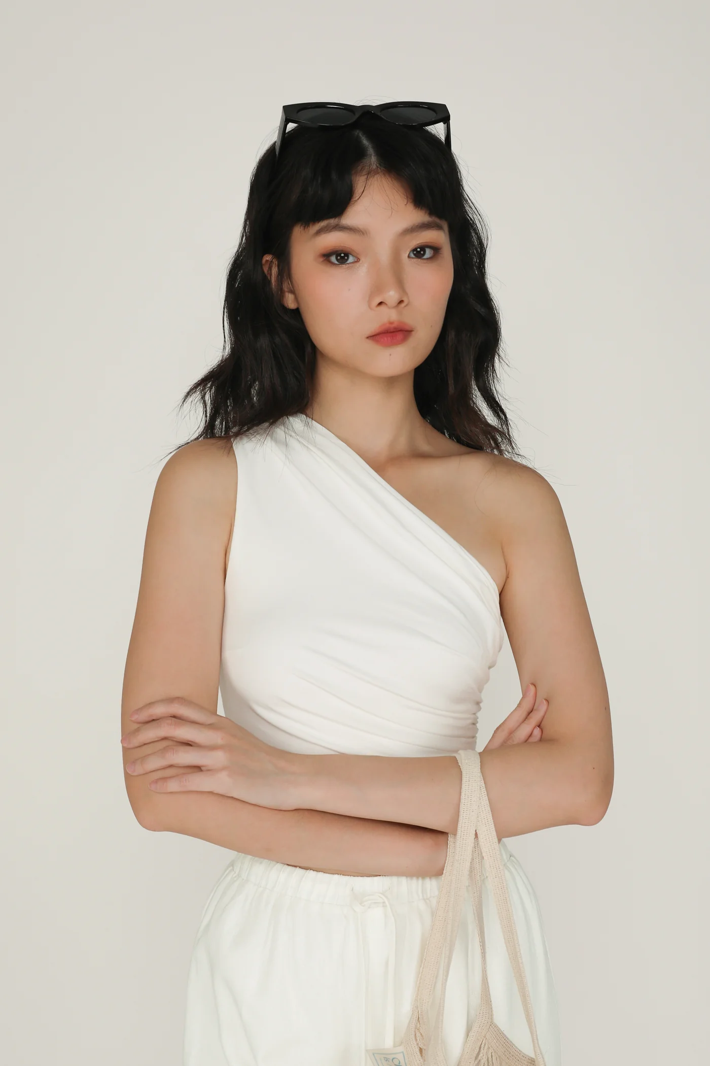 Ryna Ruched Toga Crop Top - Image 9